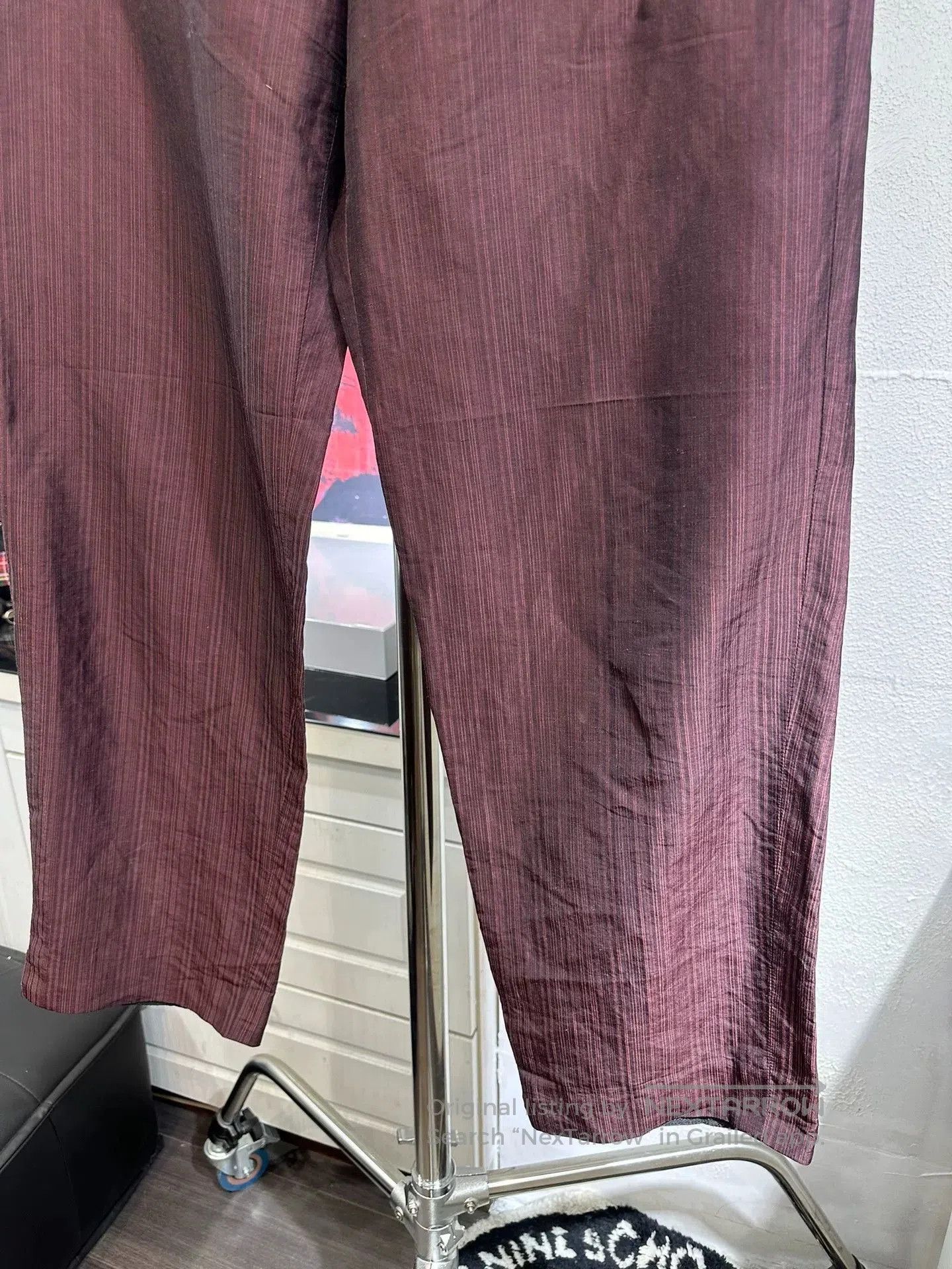 Dries Van Noten Dries Van Noten Linen Silk Striped Trousers. Size US 34 / EU 50 - 3 Thumbnail
