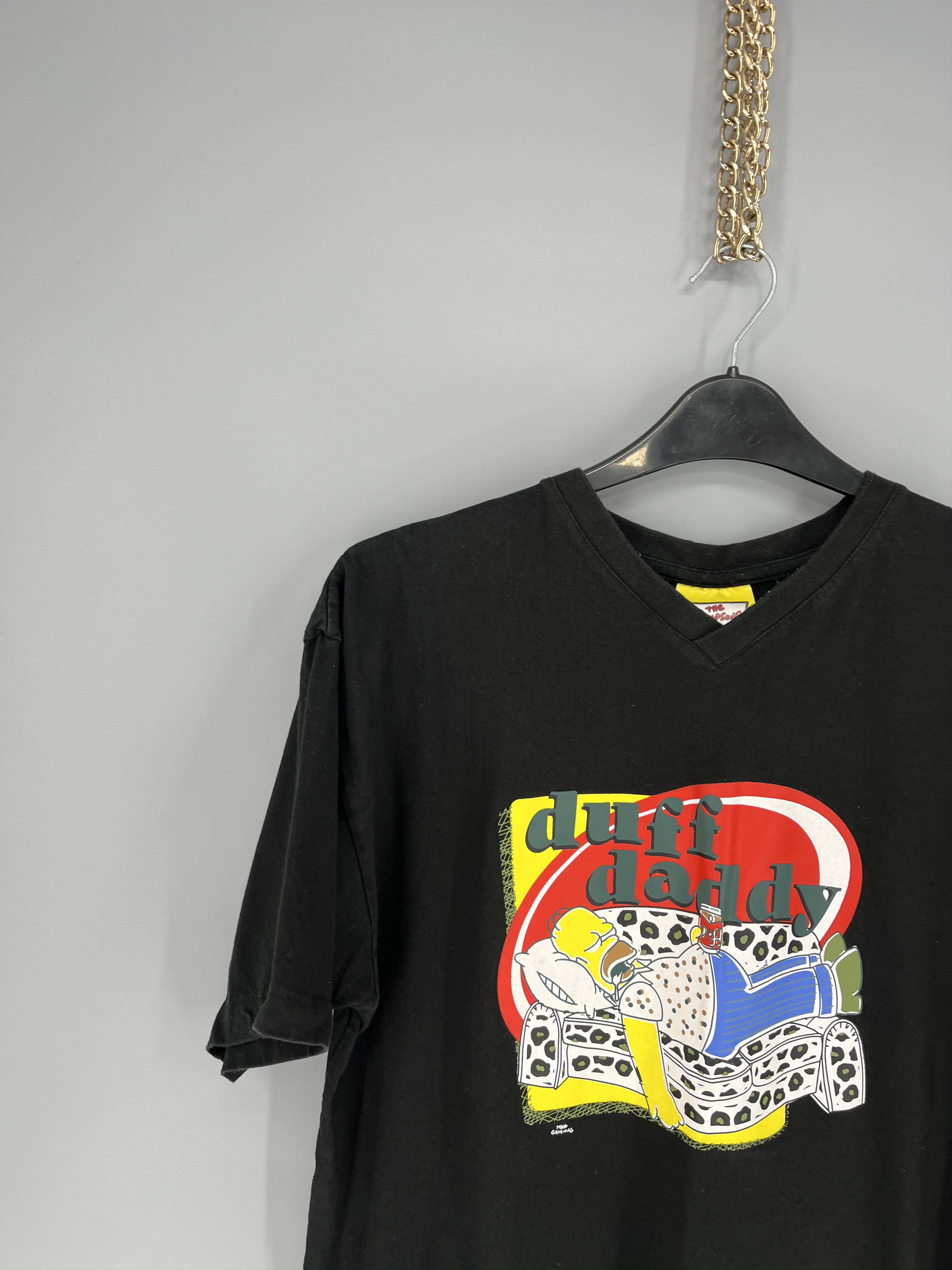 Other Vintage Y2K The Simpsons Duff Daddy Graphic T-Shirt Size US L / EU 52-54 / 3 - 5 Thumbnail
