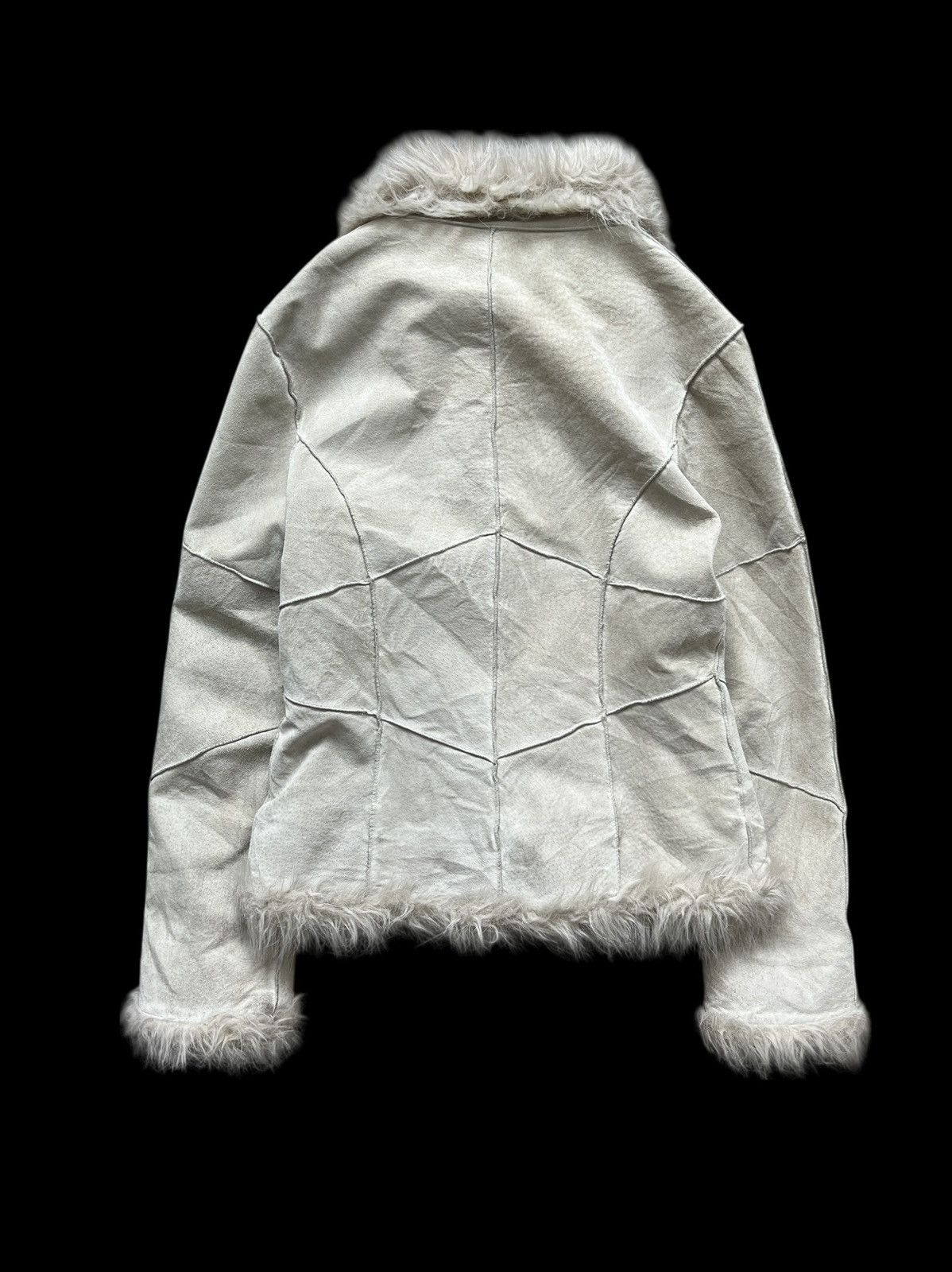 Japanese Brand Vintage Morgan De Toi Pig Suede Leather Fur Jacket I6W9 LGB Size M / US 6-8 / IT 42-44 - 2 Thumbnail