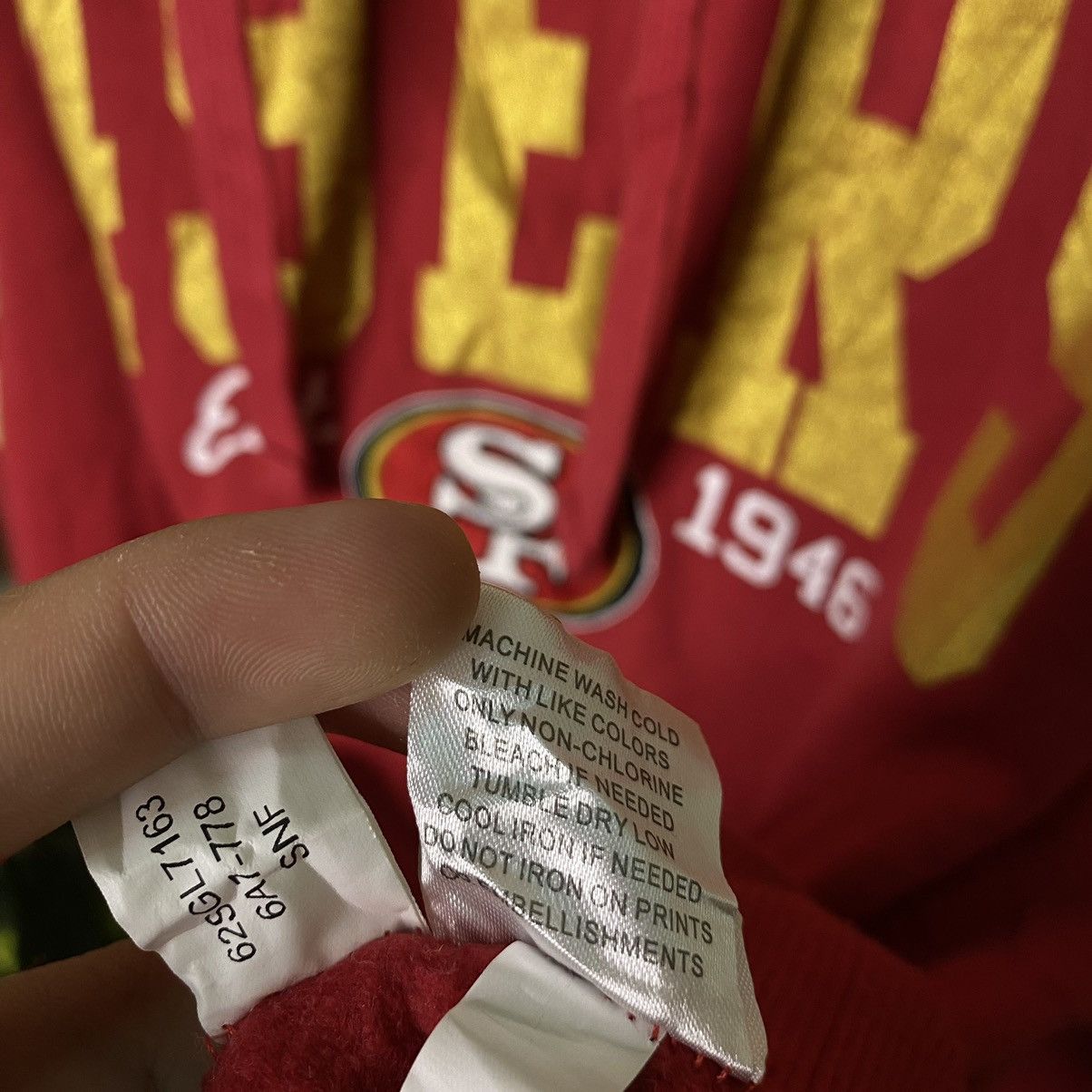 NFL × Vintage Vintage Y2K San Francisco 49 Ers NFL Pullover Hoodie Size US M / EU 48-50 / 2 - 5 Thumbnail