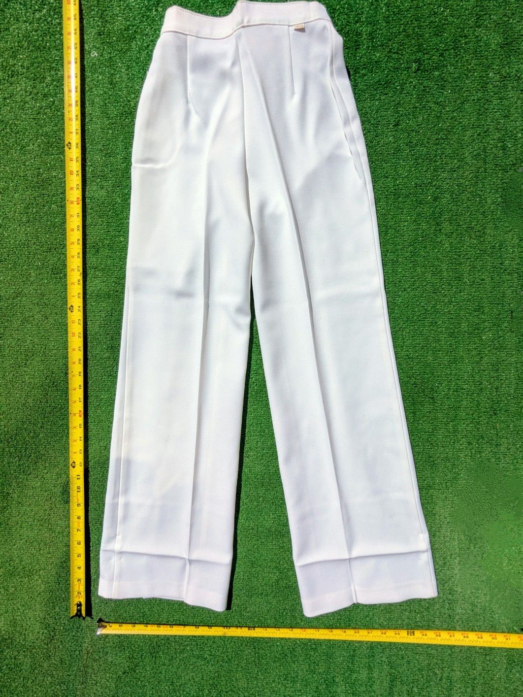 Levi's VTG 1980s Ivory Levi's USA Womens S/10S High Rise Wide Pants Size 26" / US 2 / IT 38 - 9 Thumbnail