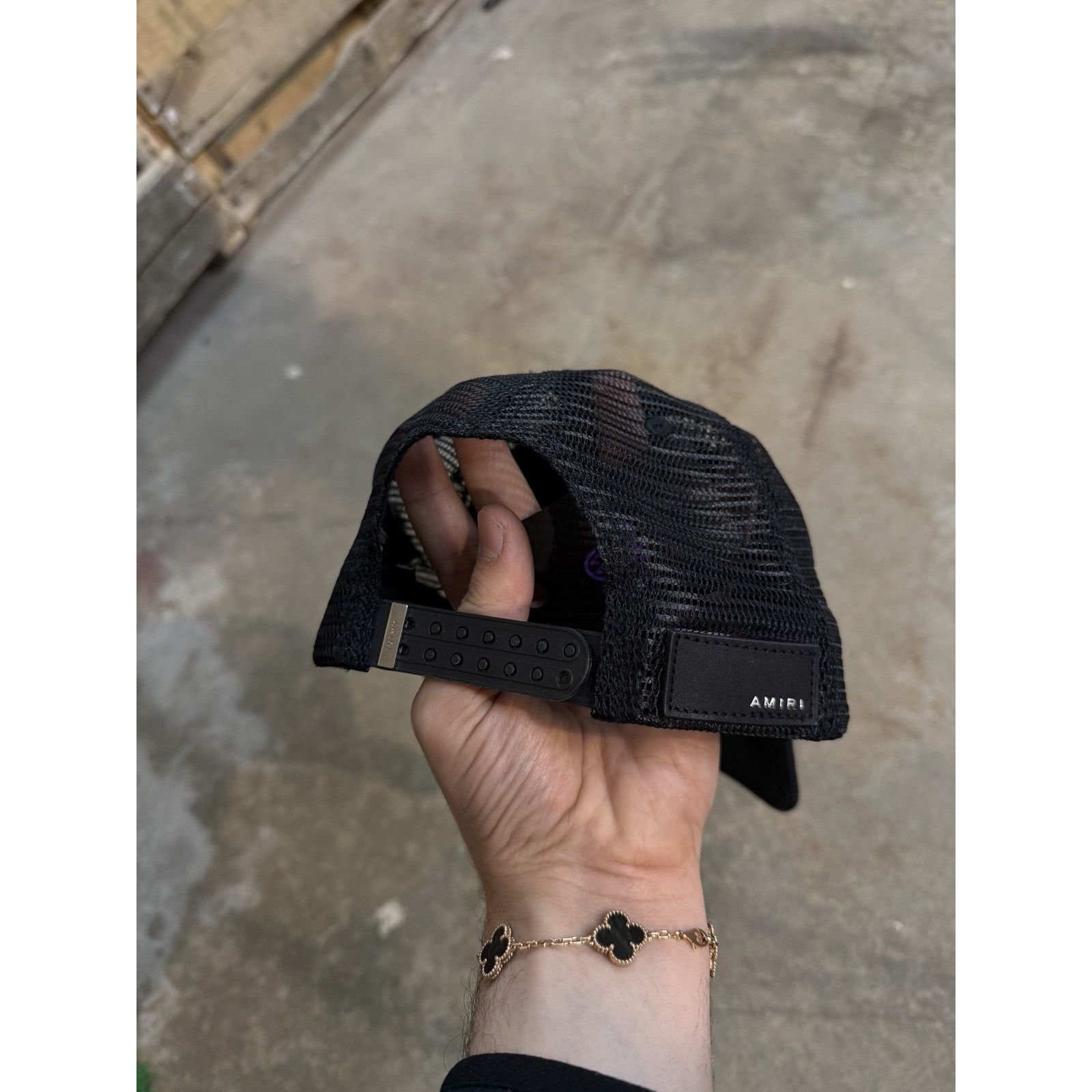 Amiri Amiri MA Logo Trucker Black Pink Used OSFM Size ONE SIZE - 2 Thumbnail