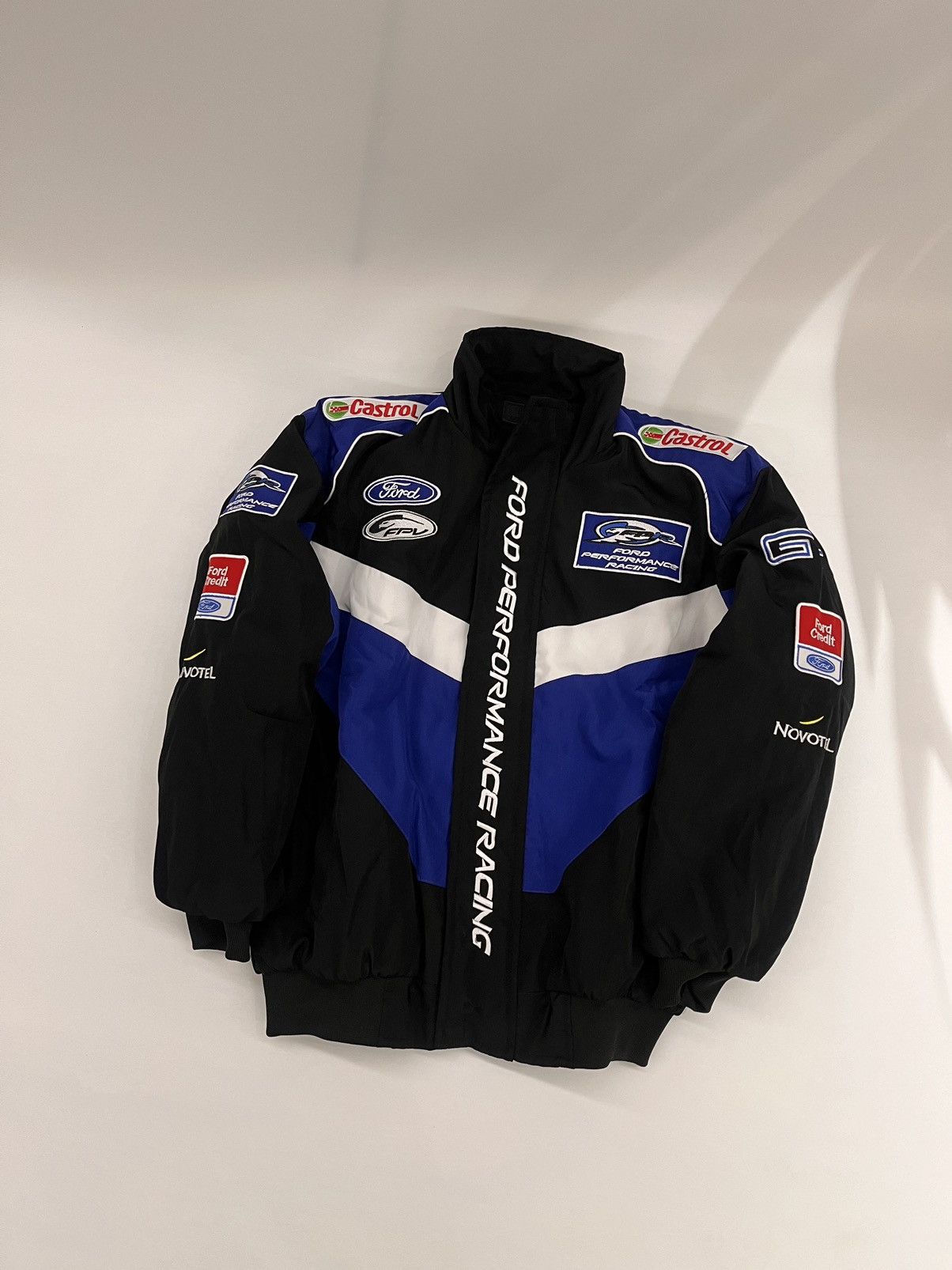 NASCAR Brand new Navy/Blue Ford racing F1 embroidered jacket Size US M / EU 48-50 / 2 - 2 Thumbnail