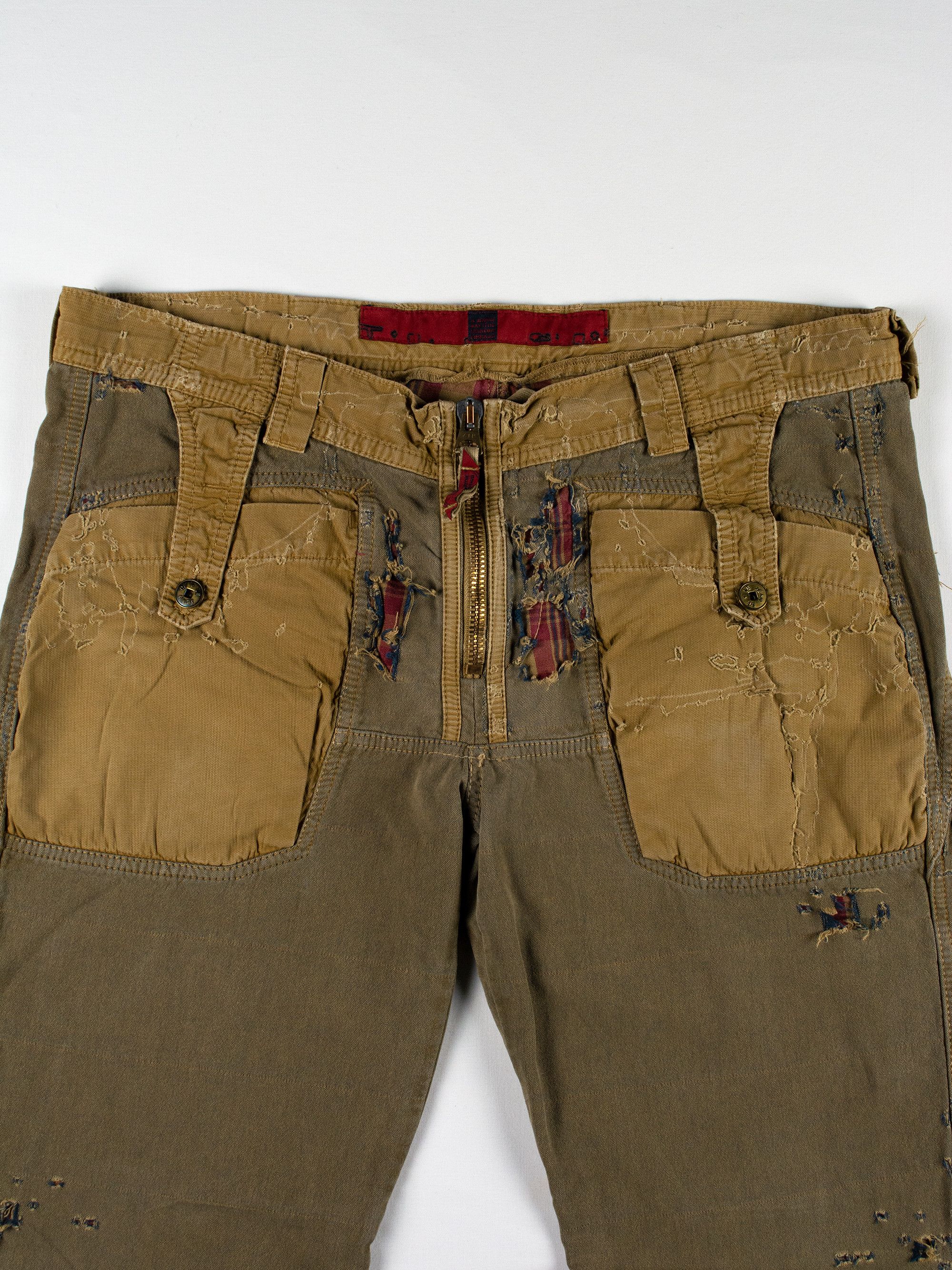 Marithe + Francois Girbaud RARE Marithé + François Girbaud destroyed cargo pants Size US 32 / EU 48 - 3 Thumbnail