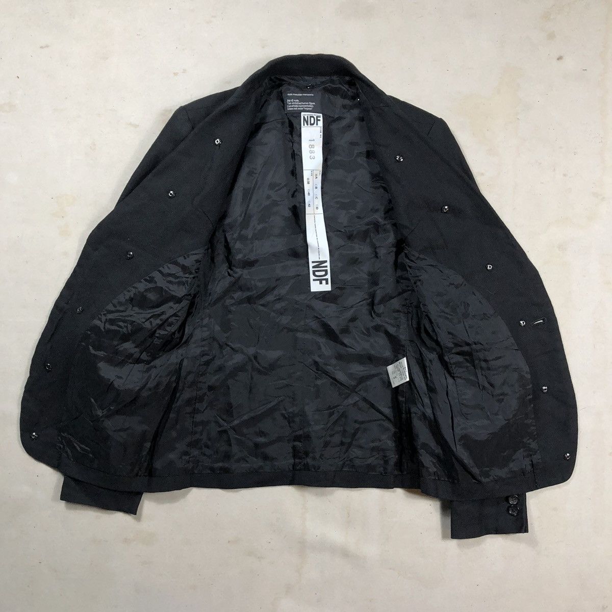 Japanese Brand × Nude: Masahiko Maruyama Nude By Masahiko Maruyama One Button Blazer Size S / US 4 / IT 40 - 2 Thumbnail