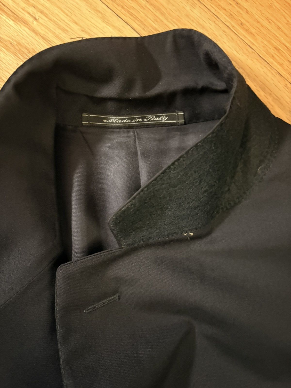 Gucci Gucci By Tom Ford Suit Jacket Navy Blazer Italy Size 46R - 10 Thumbnail