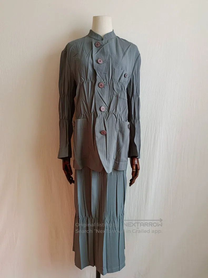 Issey Miyake Issey Miyake Mist Blue-gray Coat Size M / US 6-8 / IT 42-44 - 1 Thumbnail