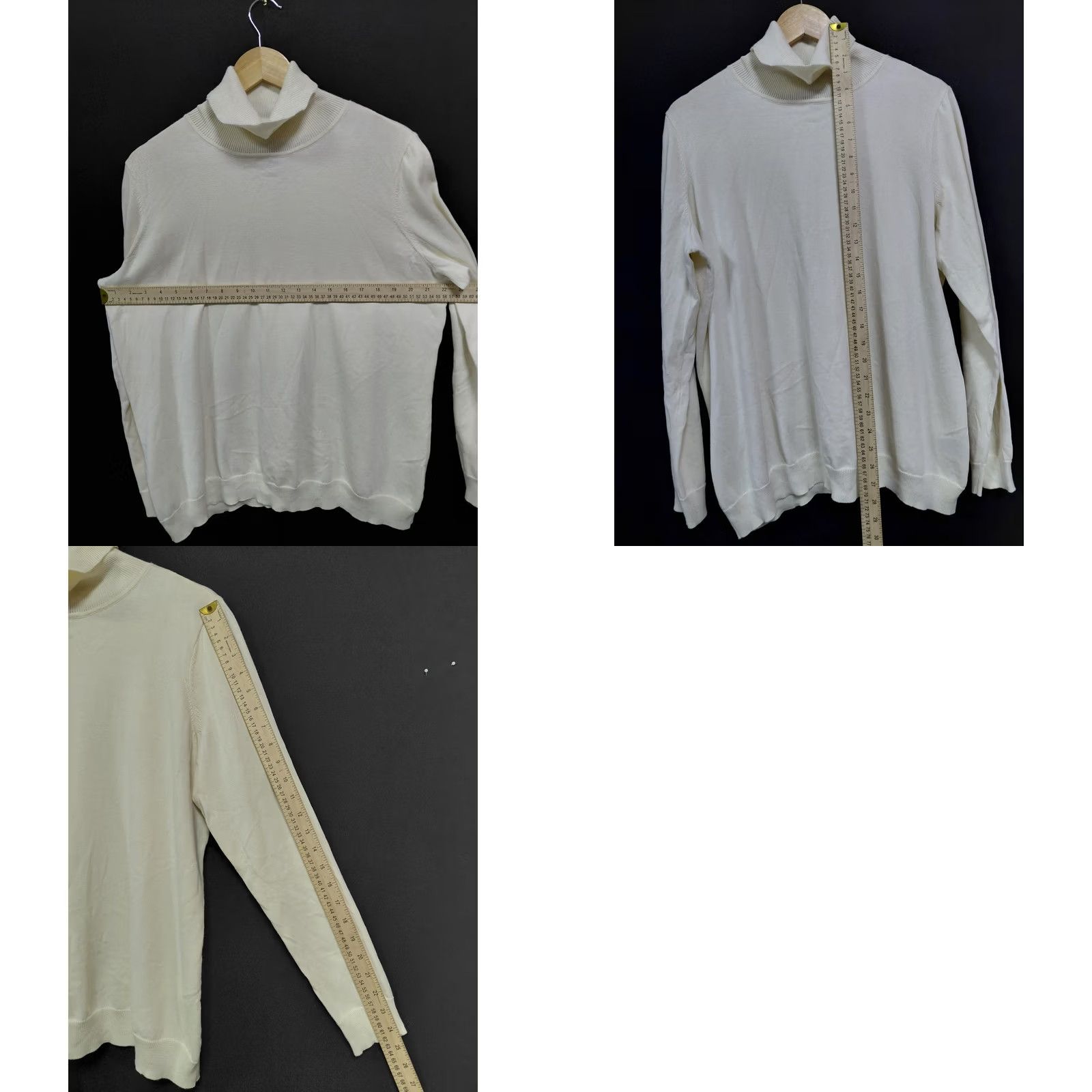 Ralph Lauren Lauren Ralph Lauren 100% Cotton Turtleneck Sweater White Knit Men Size Big 1X Long Sleeve Knit Pullover Mens Size US XL / EU 56 / 4 - 8 Thumbnail