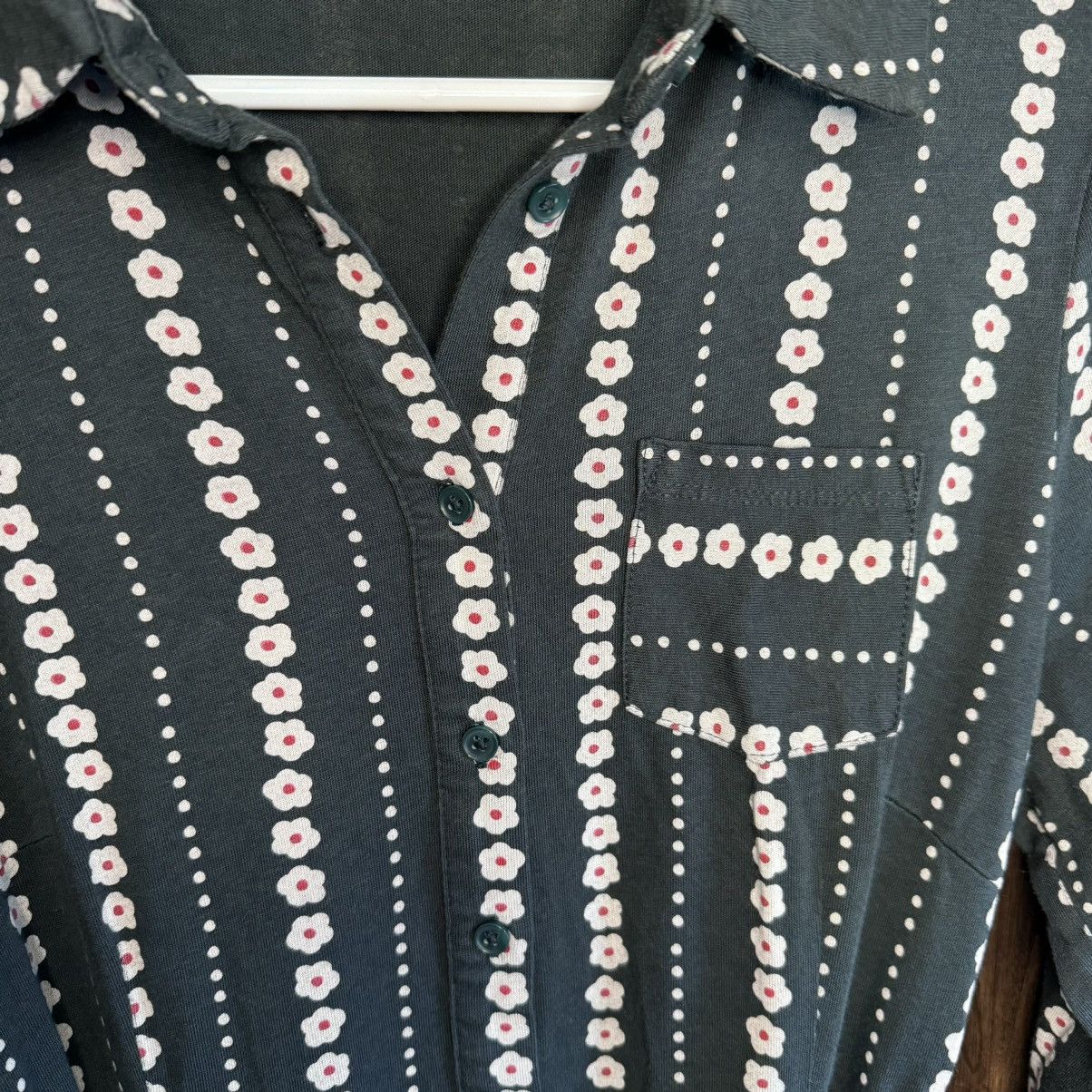 Boden Button Down Shirt Dress Size L / US 10 / IT 46 - 4 Thumbnail