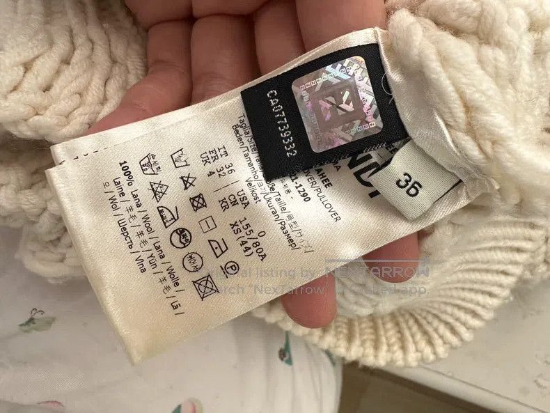 Fendi Fendi Wool Sweater, High-Neck Short Size XXS / US 00 / IT 34 - 5 Thumbnail