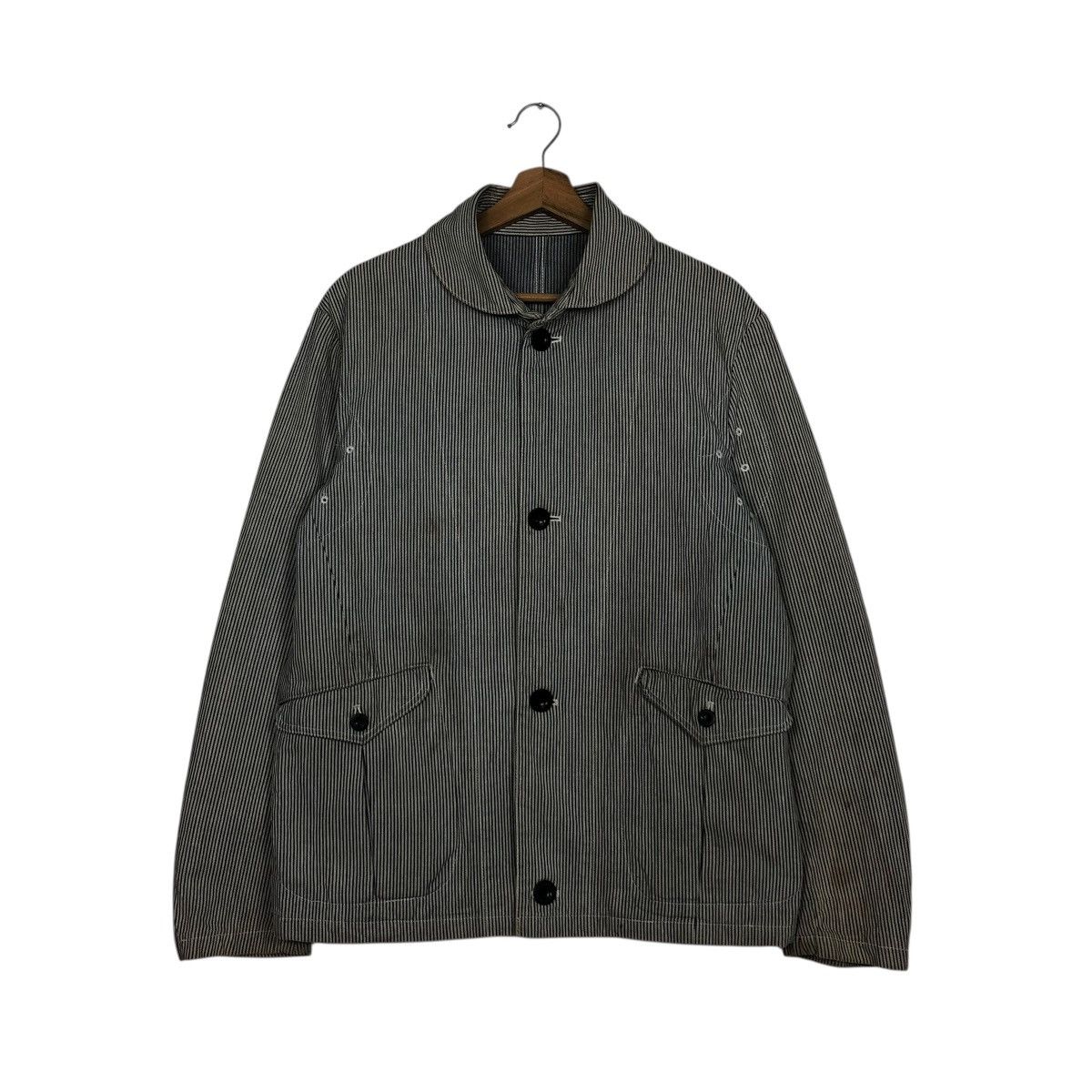 Vintage 🔥VINTAGE HICKORY CHORE WORKER JACKET JAPAN ISSEY MIYAKE Size US M / EU 48-50 / 2 - 3 Thumbnail