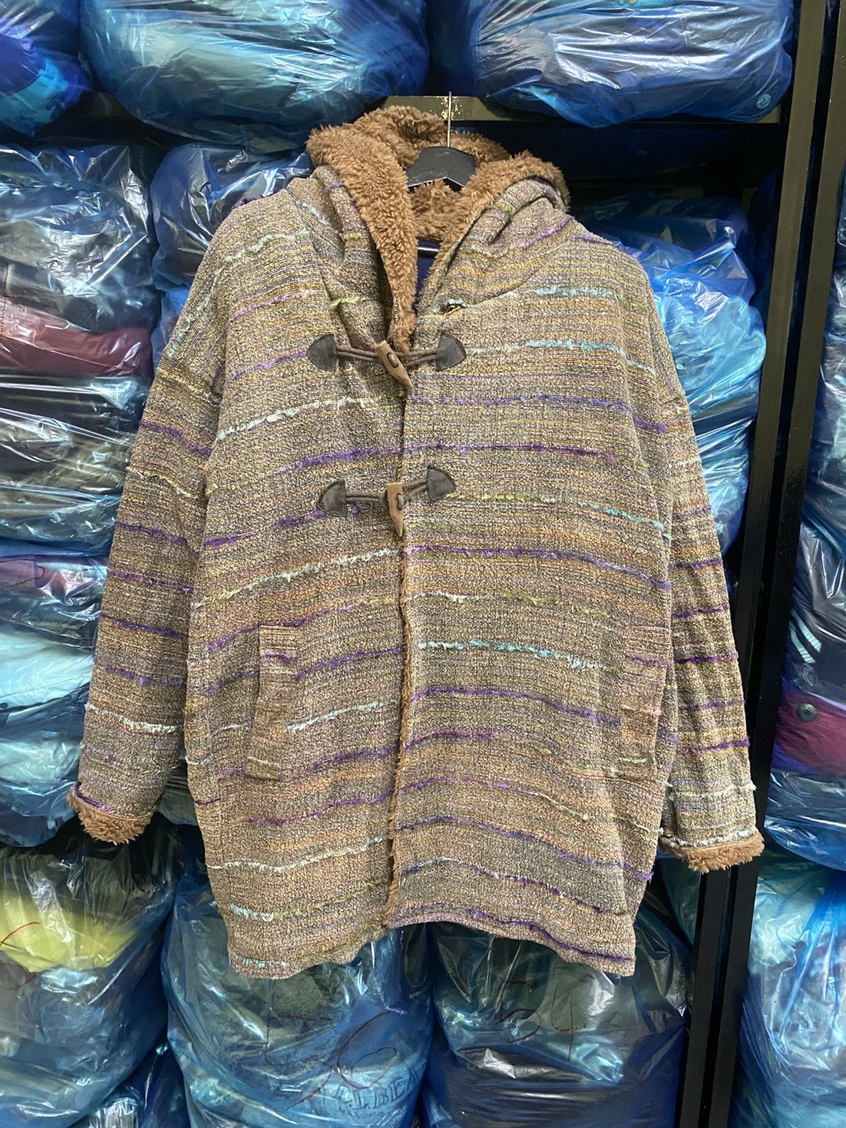 Japanese Brand Vintage Titicaca Baja Hoodie Coat Toggle Fleece Lining Size M / US 6-8 / IT 42-44 - 1 Thumbnail