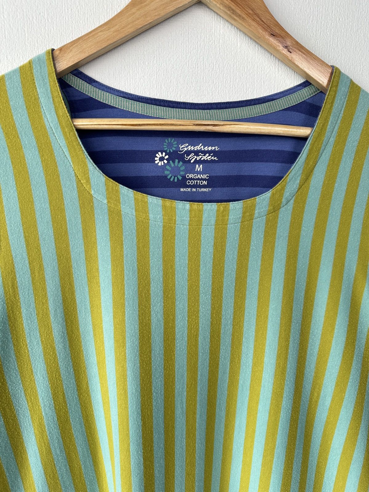 Gudrun Sjoden GUDRUN SJODEN Organic Cotton Striped A-Line Tunic Dress Sz M Size M / US 6-8 / IT 42-44 - 5 Thumbnail