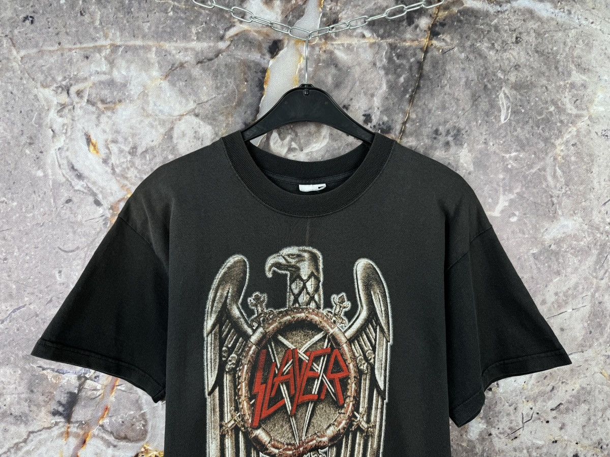 Band Tees Men’s Slayer T-Shirt Tour 2004 Rock Band Size Large Size US L / EU 52-54 / 3 - 2 Thumbnail