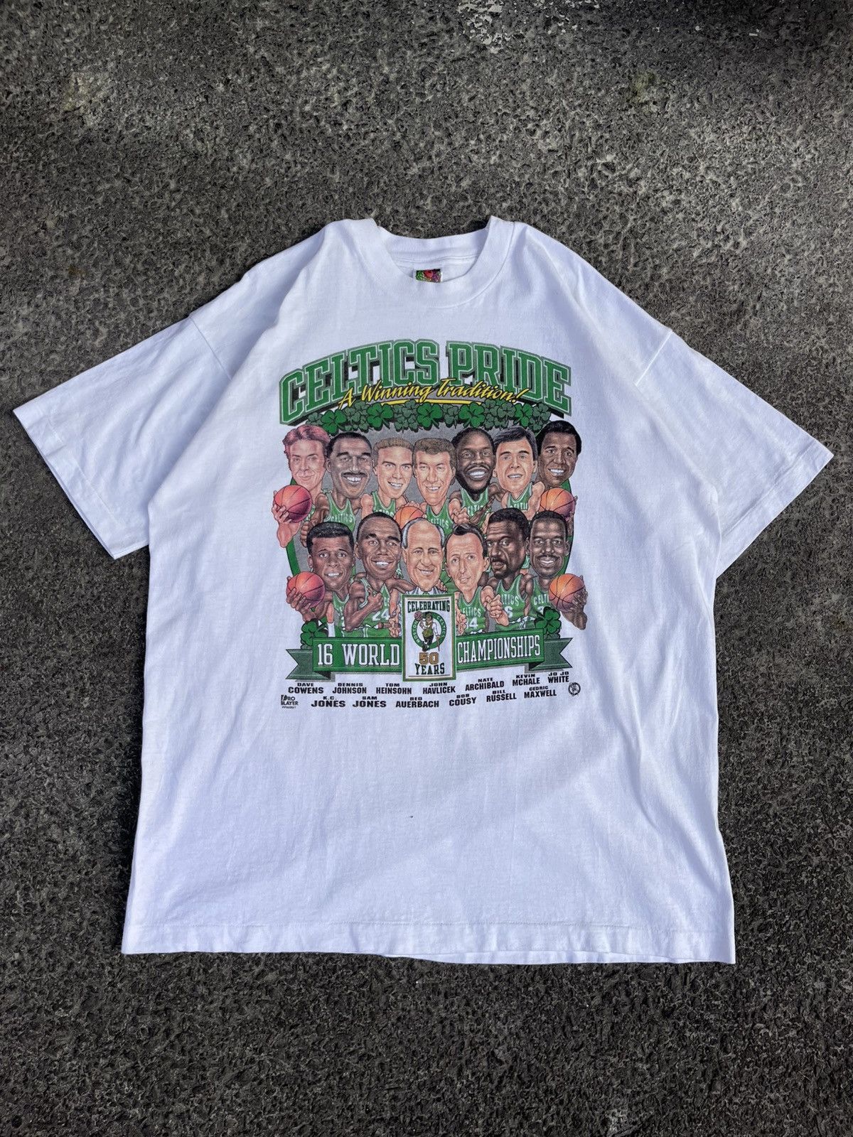 Vintage VINTAGE 90S BOSTON CELTICS TEE Size US XL / EU 56 / 4 - 1 Thumbnail