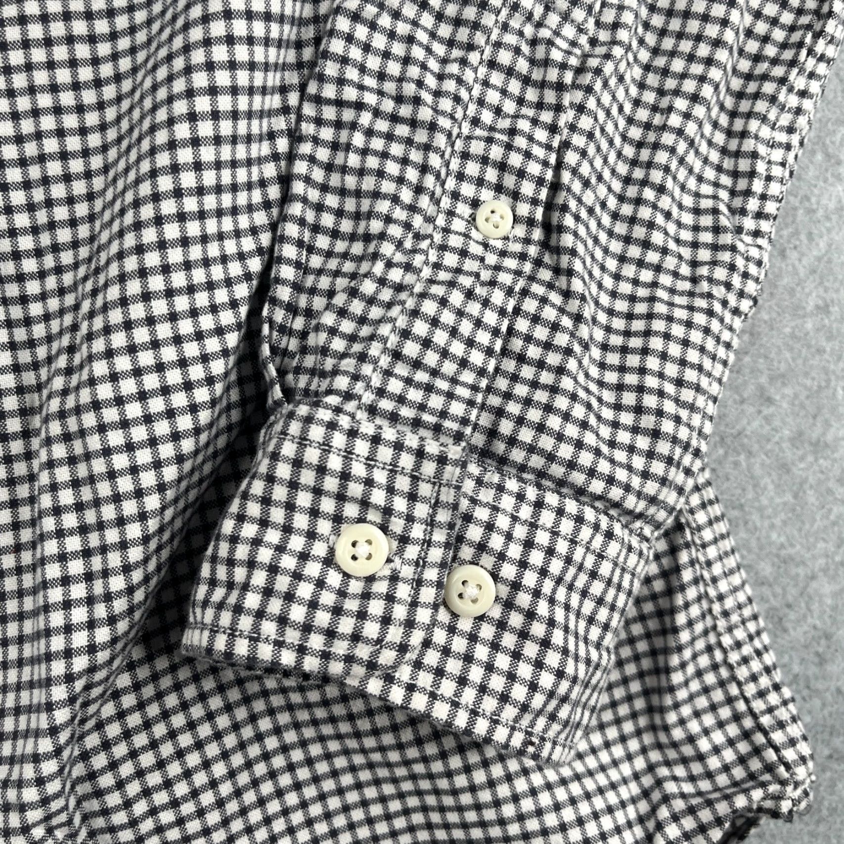 Vintage Hawker & Rye Shirt Large Black White Check Casual Button Up Long Sleeve Mens Size US L / EU 52-54 / 3 - 2 Thumbnail