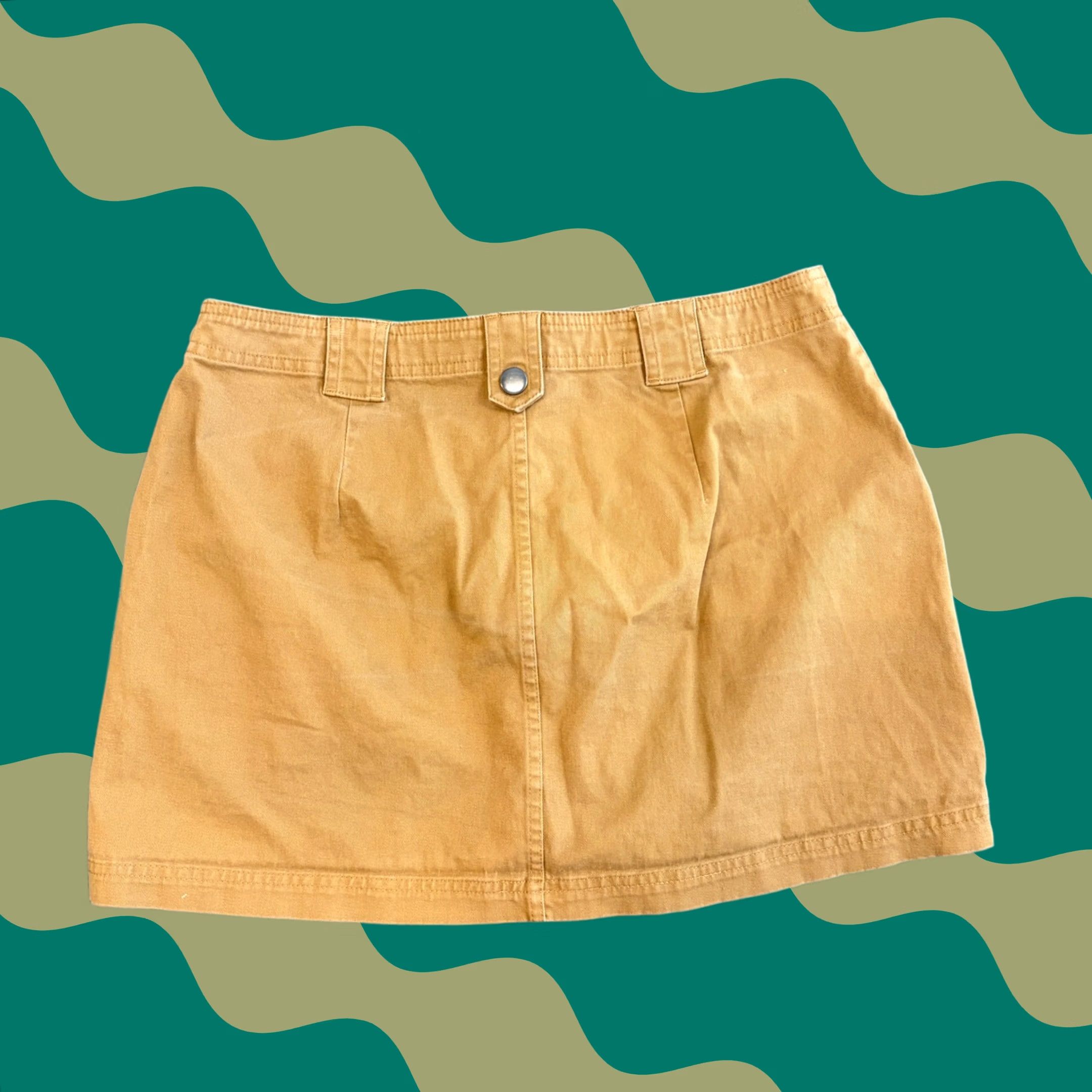 Vintage VINTAGE Y2k Tan Cargo Wild Fable Mini Skirt Women’s Medium Short Skirt Womens Tan Brown Size 32" / US 10 / IT 46 - 1 Thumbnail