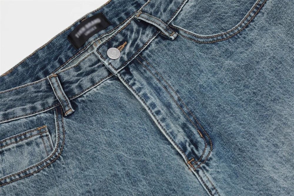Japanese Brand × Jean Men's distressed washed casual straight jeans Size US 32 / EU 48 - 5 Thumbnail