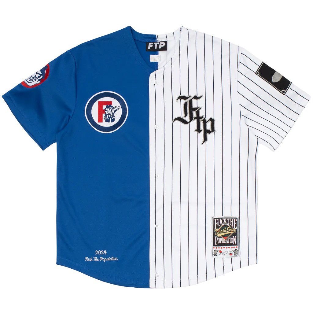 Fuck The Population RIVALS BASEBALL JERSEY (ROYAL) Size L Size US L / EU 52-54 / 3 - 10 Thumbnail