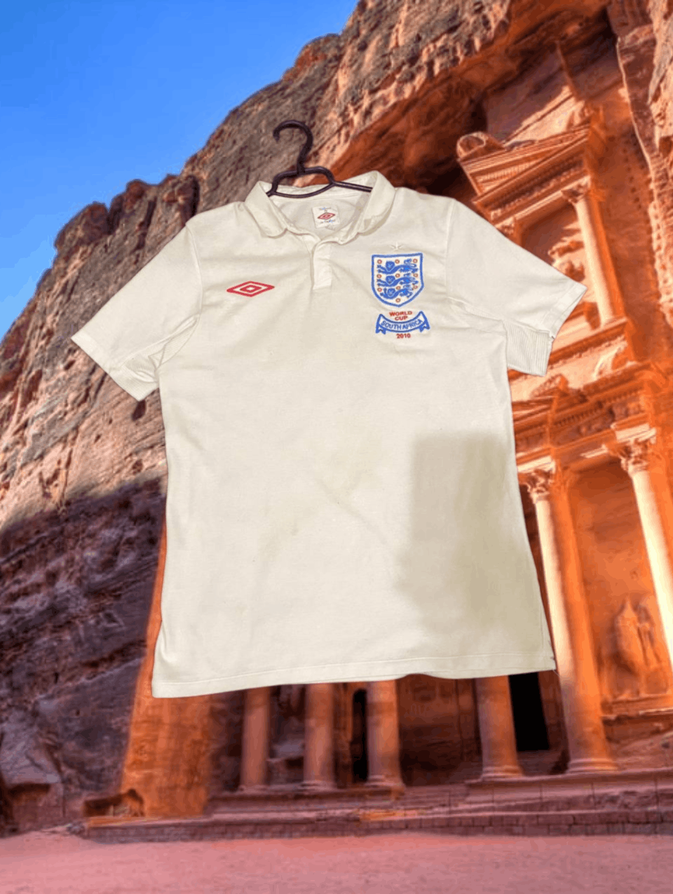 Umbro × Vintage Vintage Umbro England Soccer Jersey Polo T Shirt Size US S / EU 44-46 / 1 - 1 Thumbnail