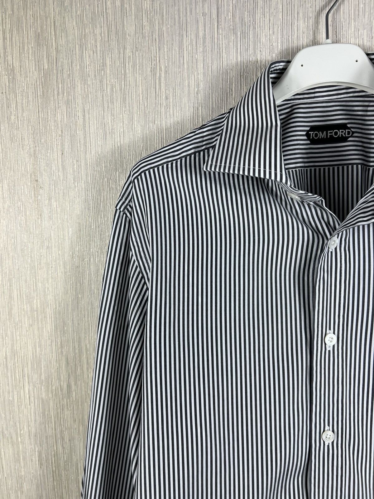 Tom Ford Tom Ford striped casual shirt with french cuff luxury cuffs Size US L / EU 52-54 / 3 - 4 Thumbnail
