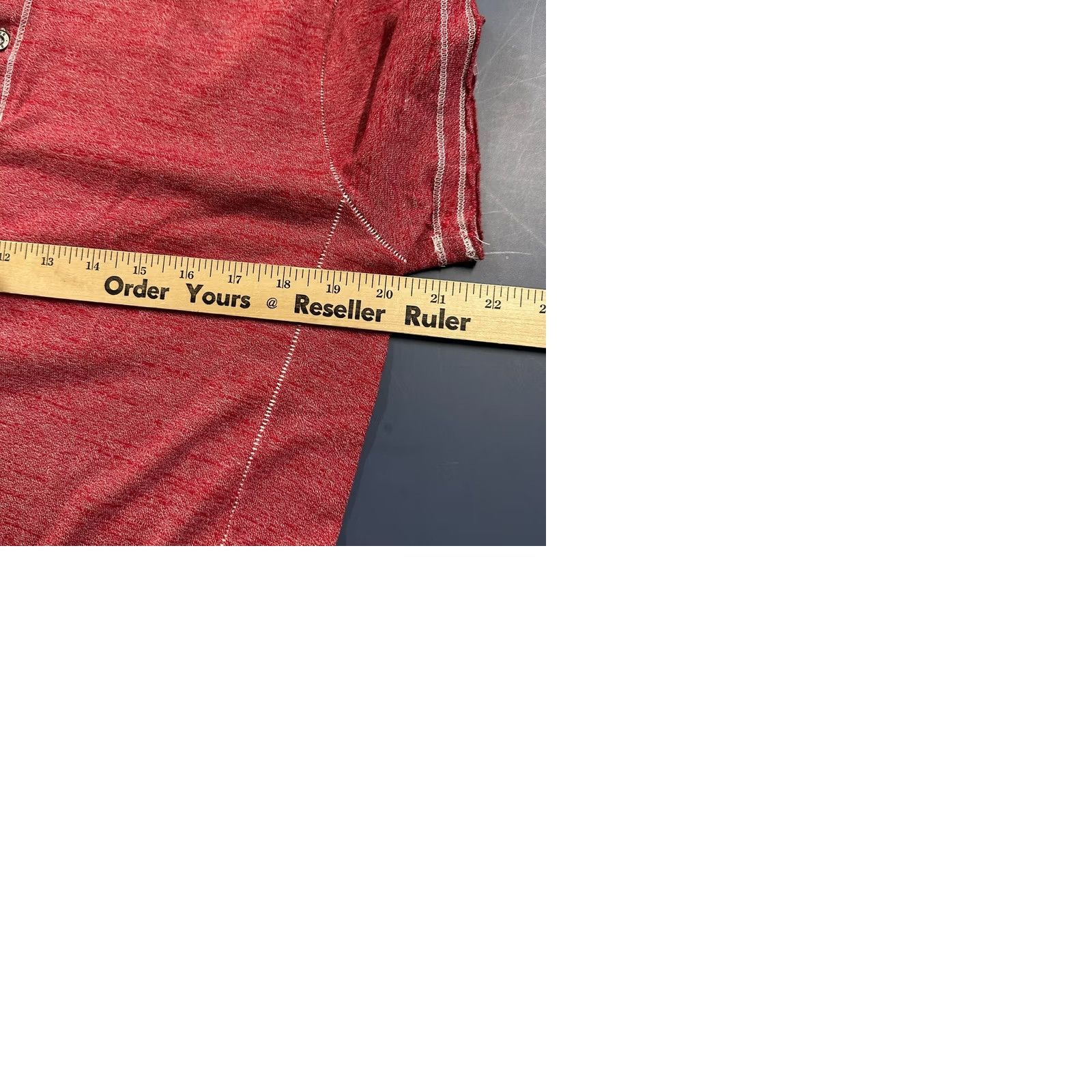 Vintage Buckle Polo Red Adult Large Cotton Blend Short Sleeve Button Collared Men Size US L / EU 52-54 / 3 - 10 Thumbnail