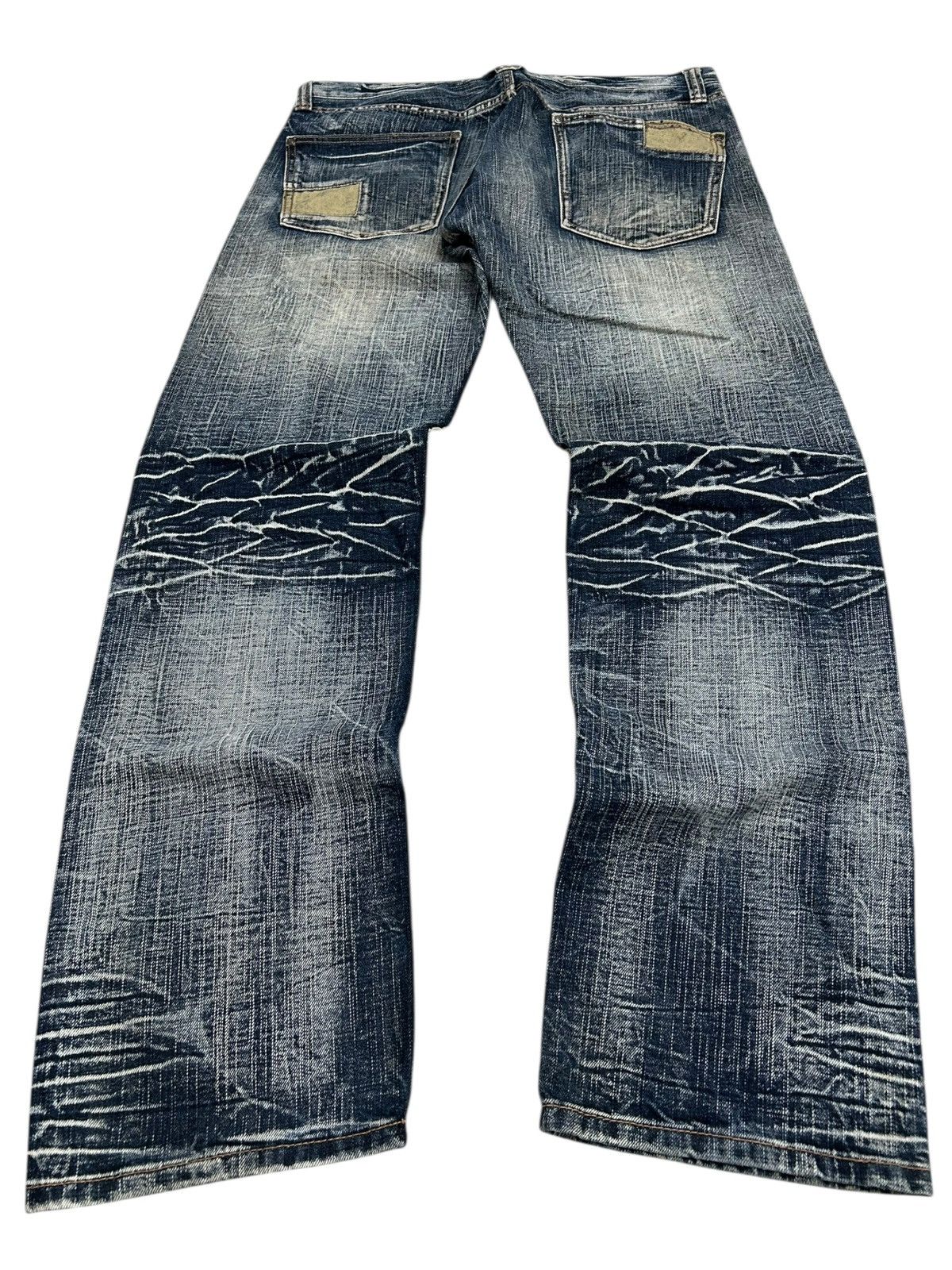 20471120 Sorridere Whisker Washed Distressed Texture Midnight Rebel Size US 33 - 2 Thumbnail