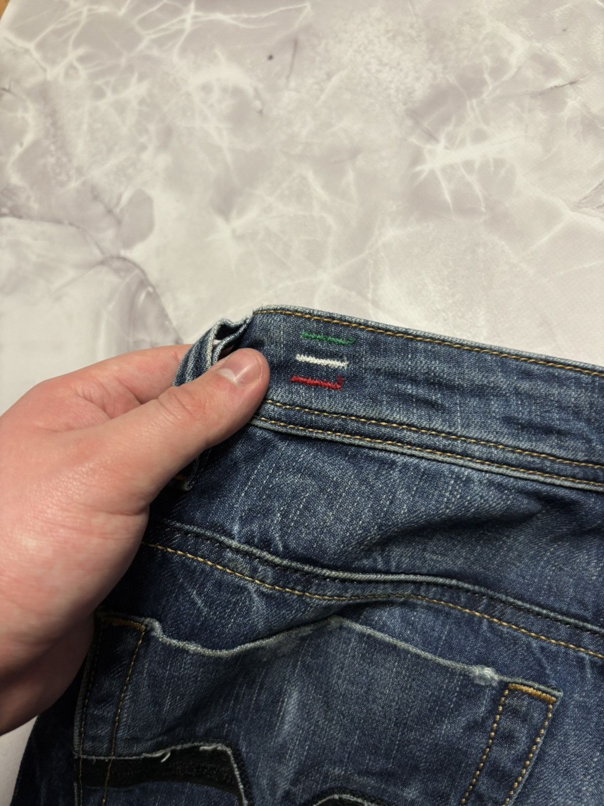 Diesel Diesel VIKER Jeans 008SV Straight Vintage Wash Blue 34x32 Size US 34 / EU 50 - 10 Thumbnail