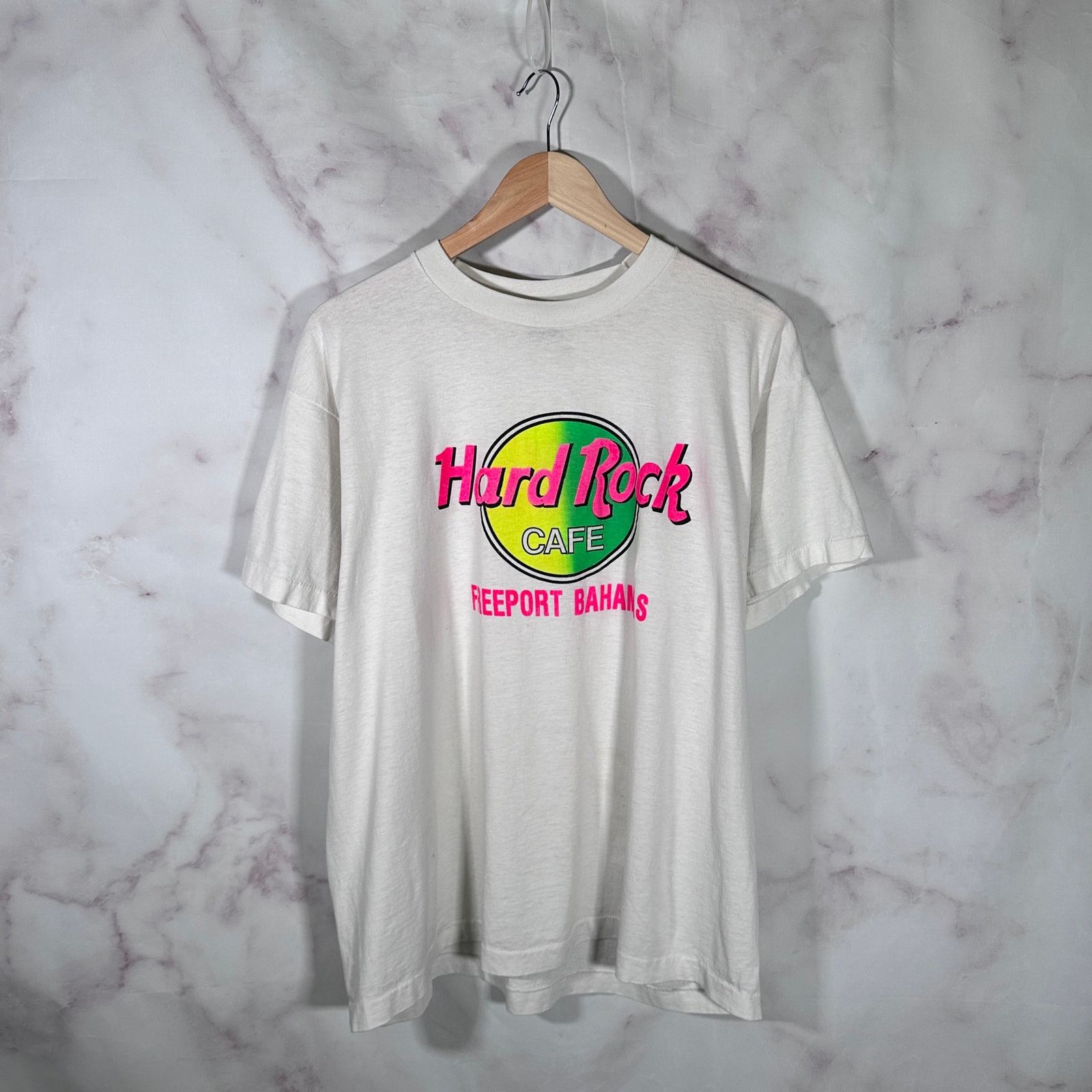 Hard Rock Cafe Vintage Hard Rock Cafe Freeport Bahamas Tee Size US XL / EU 56 / 4 - 1 Thumbnail