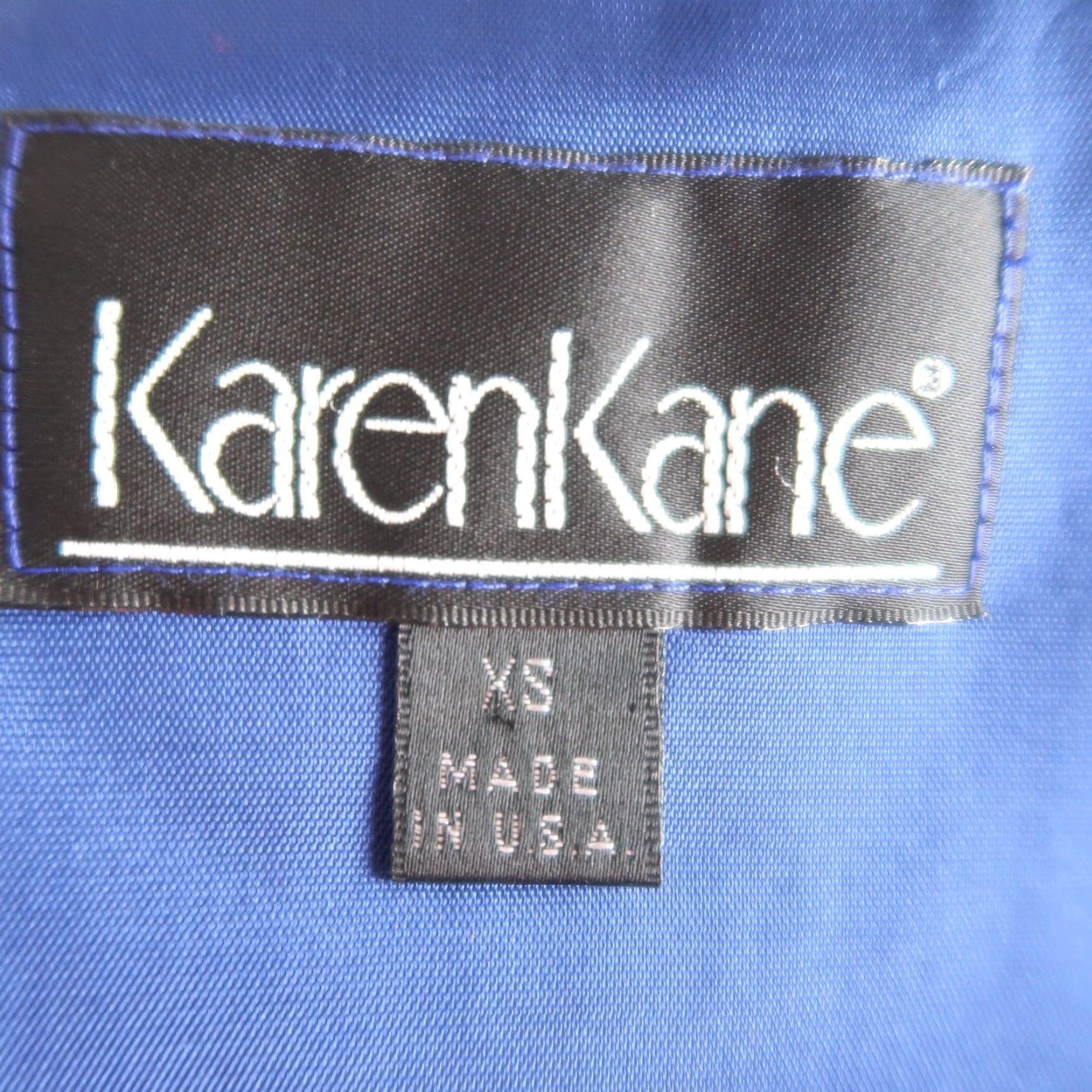 Vintage VINTAGE Karen Kane Vest XS Sleeveless Button Front Cobalt Blue Faux Silk 90s Women Ladies Fashion 90s Size XS / US 0-2 / IT 36-38 - 5 Thumbnail