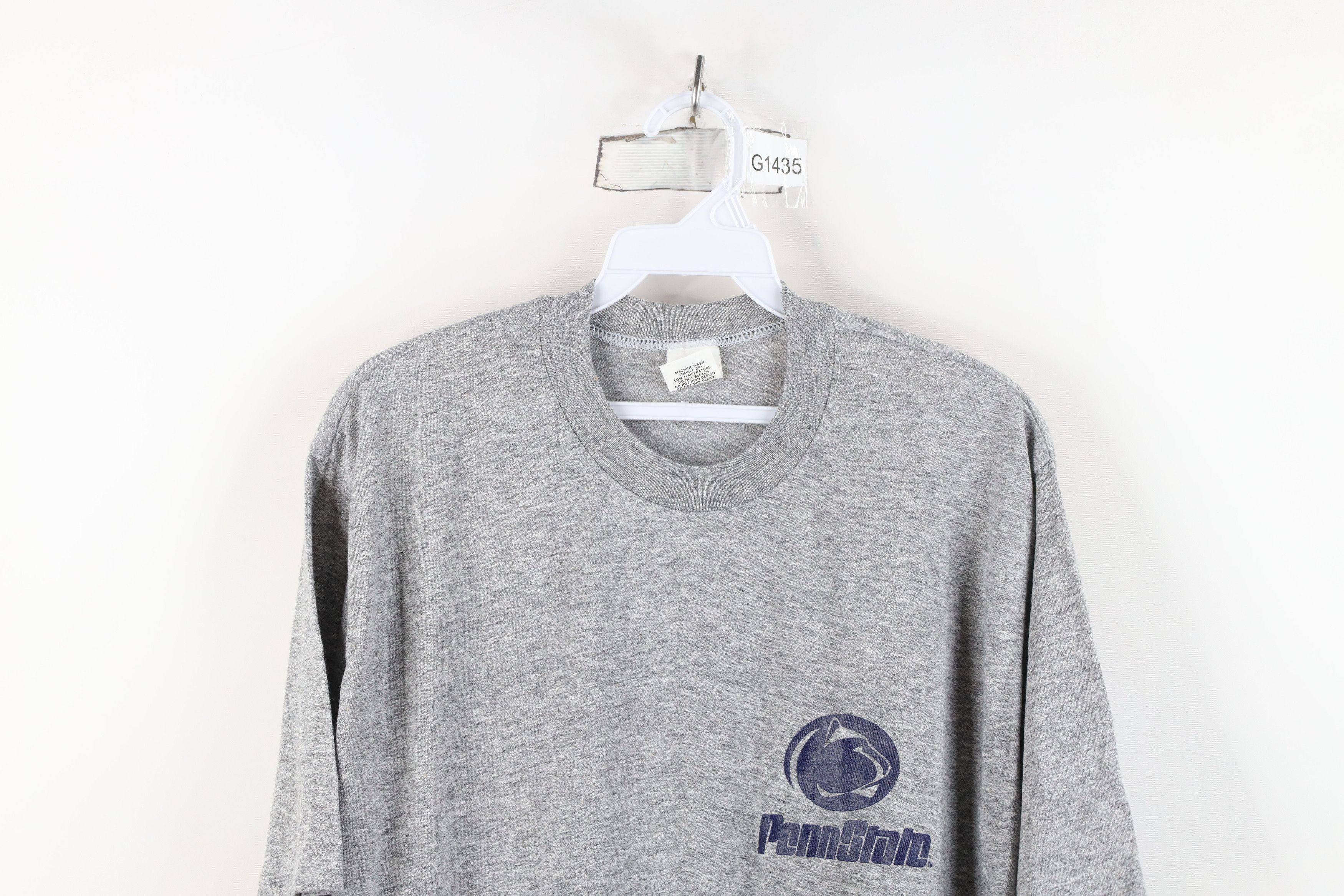 Vintage Vintage 70s Spell Out Penn State University T-Shirt Gray USA Size US L / EU 52-54 / 3 - 2 Thumbnail