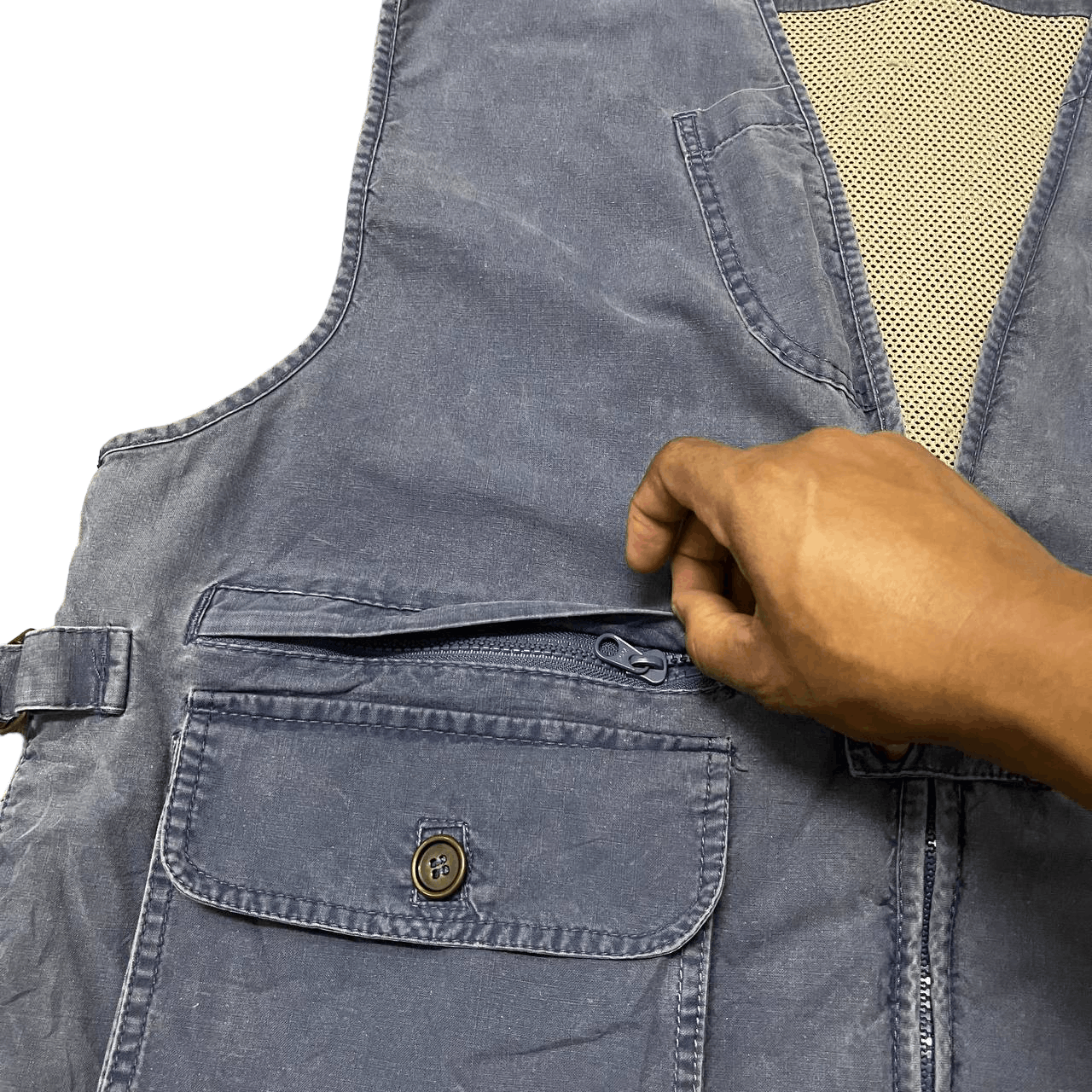 Woolrich Woolen Mills Vintage Woolrich Multi Pocket Utility Vest Size US L / EU 52-54 / 3 - 9 Thumbnail