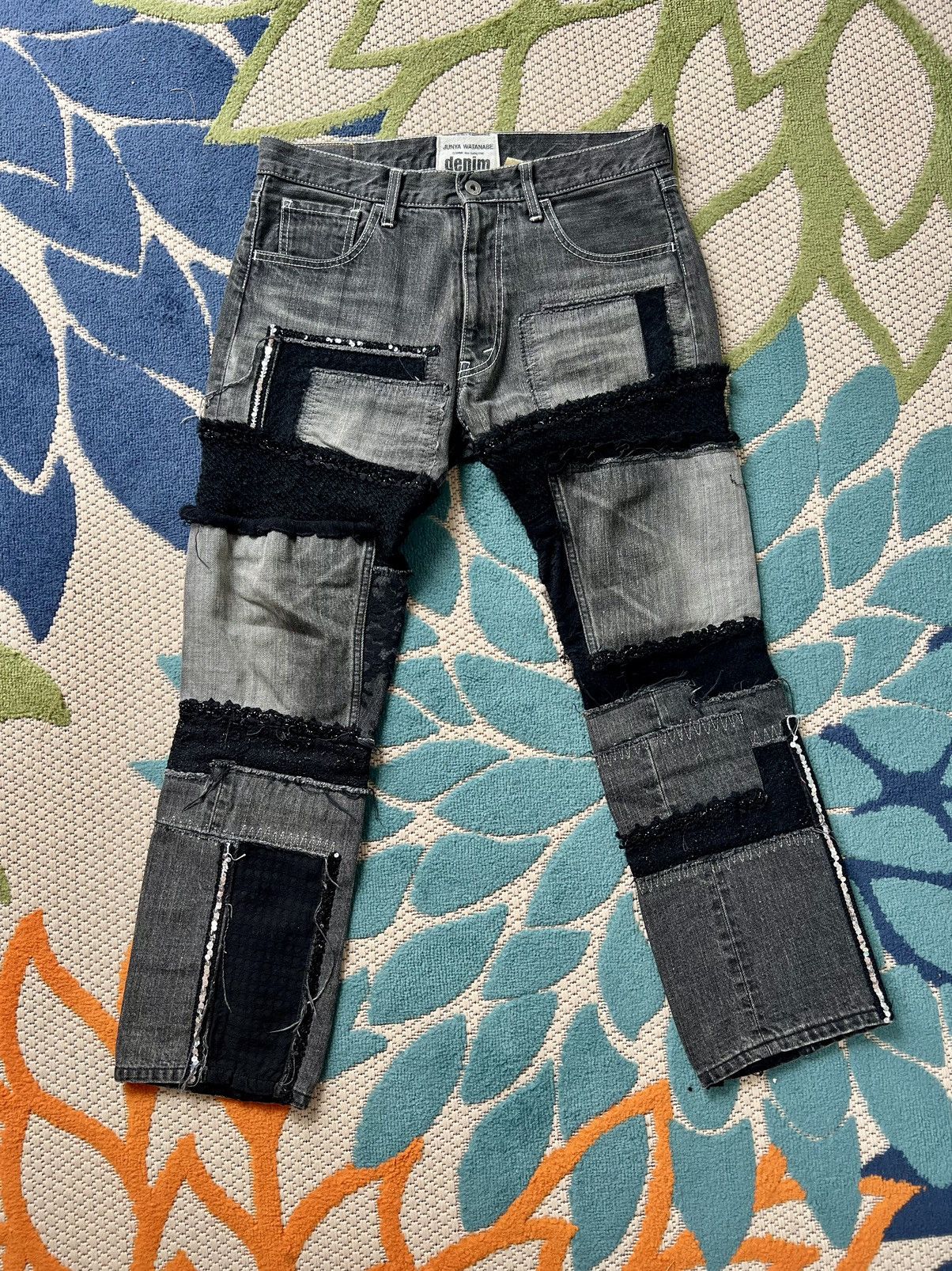 Comme des Garcons × Junya Watanabe Junta Watanabe x Comme Des Garçons Japanese patchwork denim Size US 30 / EU 46 - 1 Thumbnail