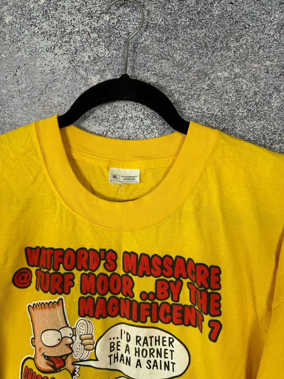 Vintage Vintage Bart Simpson Chopra Parody Watford Tee 2003 Size US XL / EU 56 / 4 - 7 Thumbnail