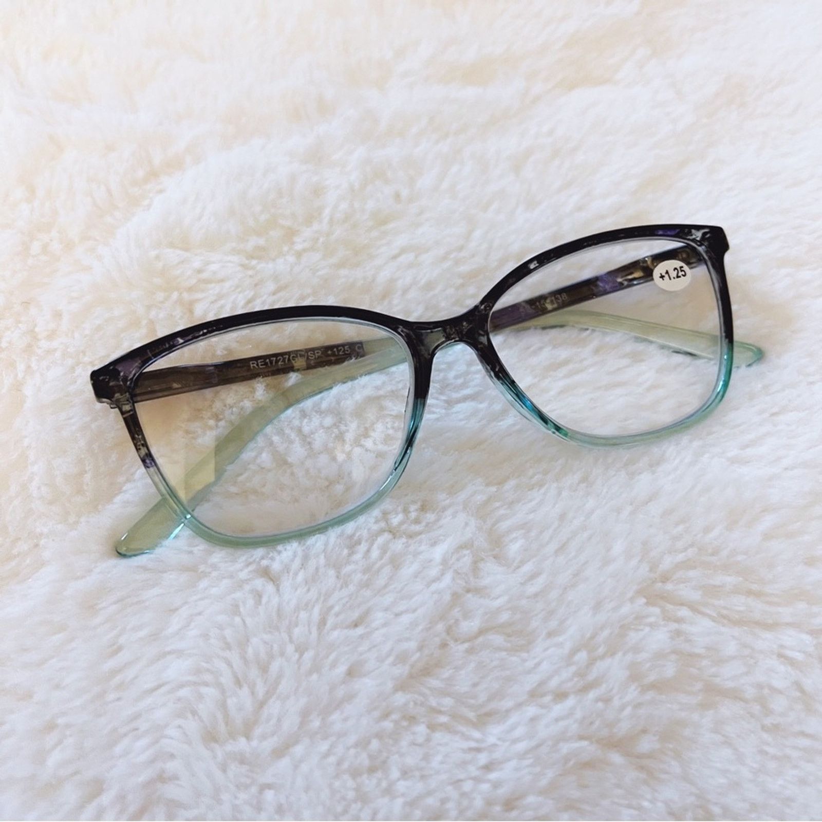 Other Emma Light Blue & Black Two Tone Reader Glasses Size ONE SIZE - 1 Thumbnail