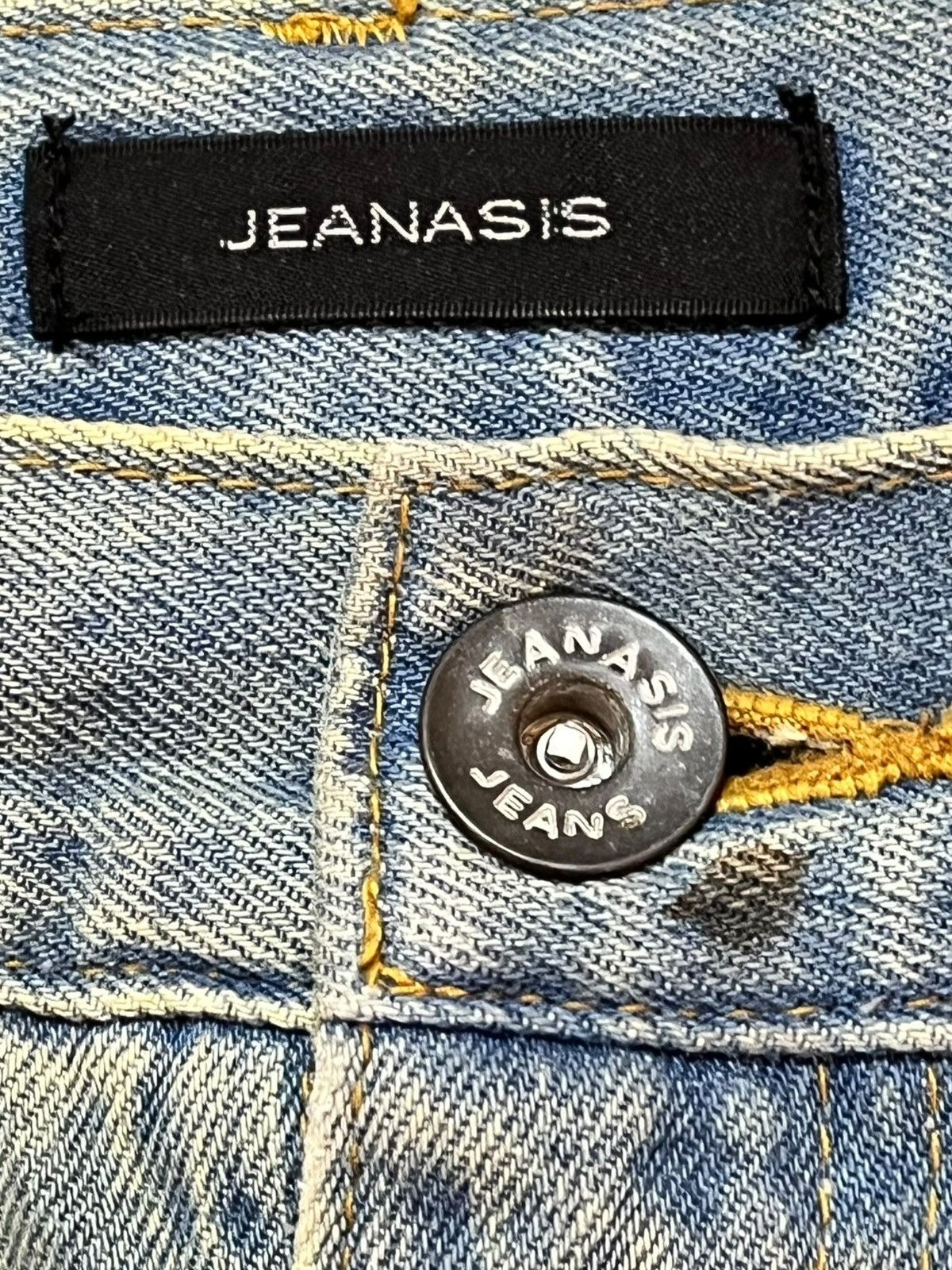 Japanese Brand Vintage Jeanasis Baggy Wide Leg Distressed Denim Size US 33 - 5 Thumbnail