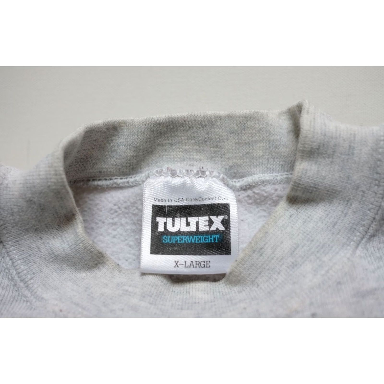 Tultex VINTAGE Tultex POLO Sweatshirt XL Gray Crewneck Graphic Print 90s Sports Men Men OR Boys? Size US XL / EU 56 / 4 - 6 Thumbnail