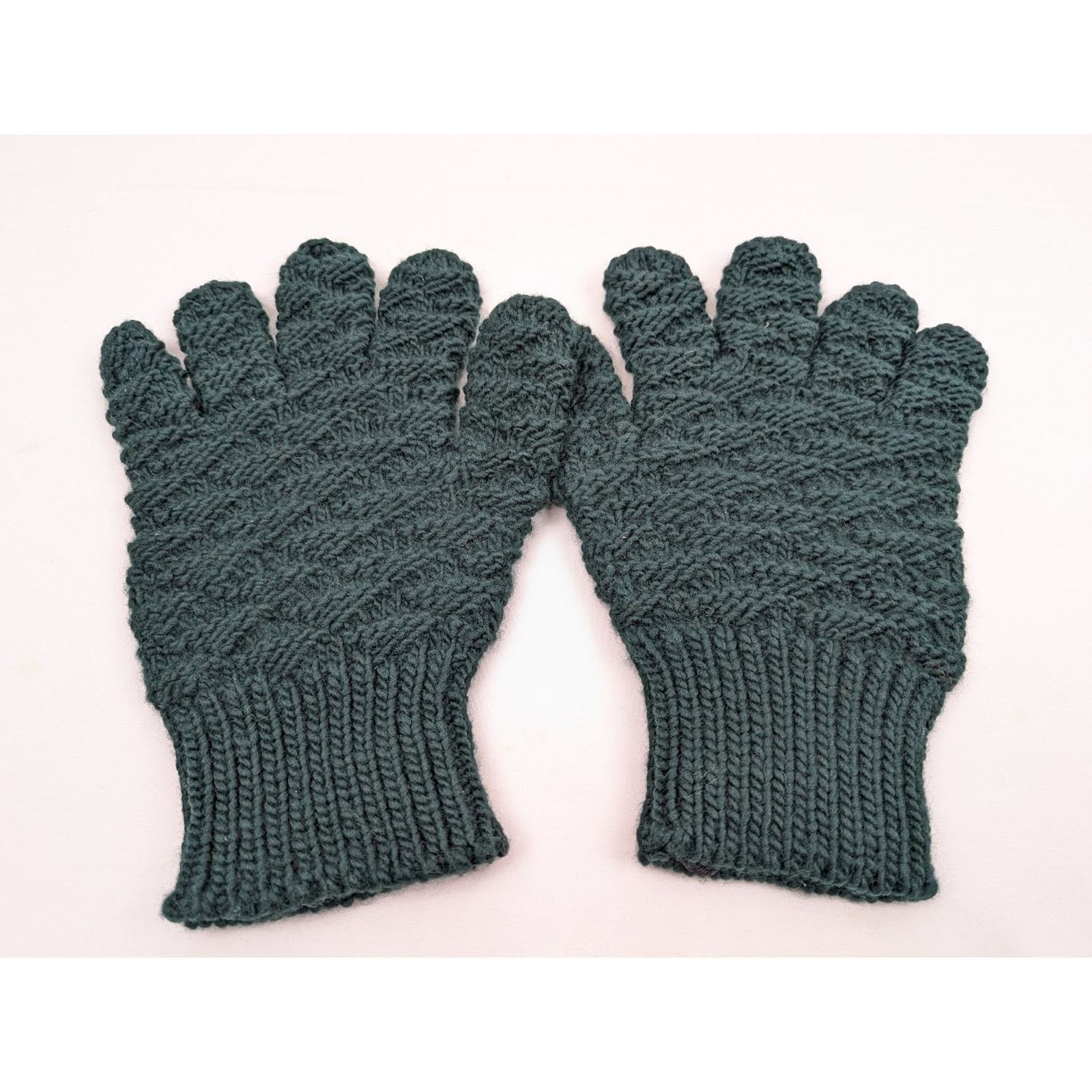 Bottega Veneta o1rshd1 Size: L / Wool Handknit Gloves in Billiard Size ONE SIZE - 5 Thumbnail