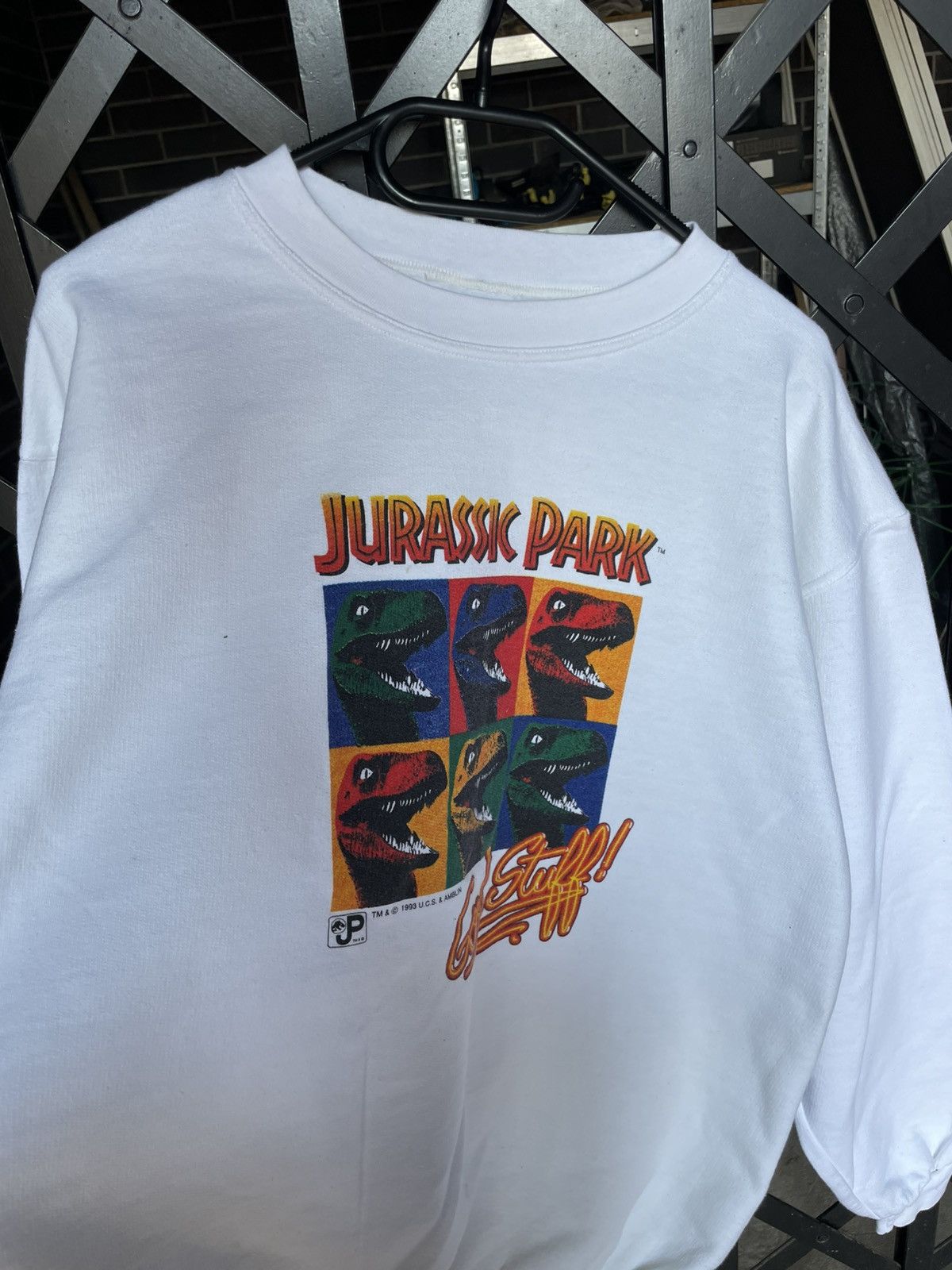 Universal Studios × Vintage Vintage Boxy Jurassic Park LSD Good Stuff Sweatshirt 1993 Size US M / EU 48-50 / 2 - 6 Thumbnail