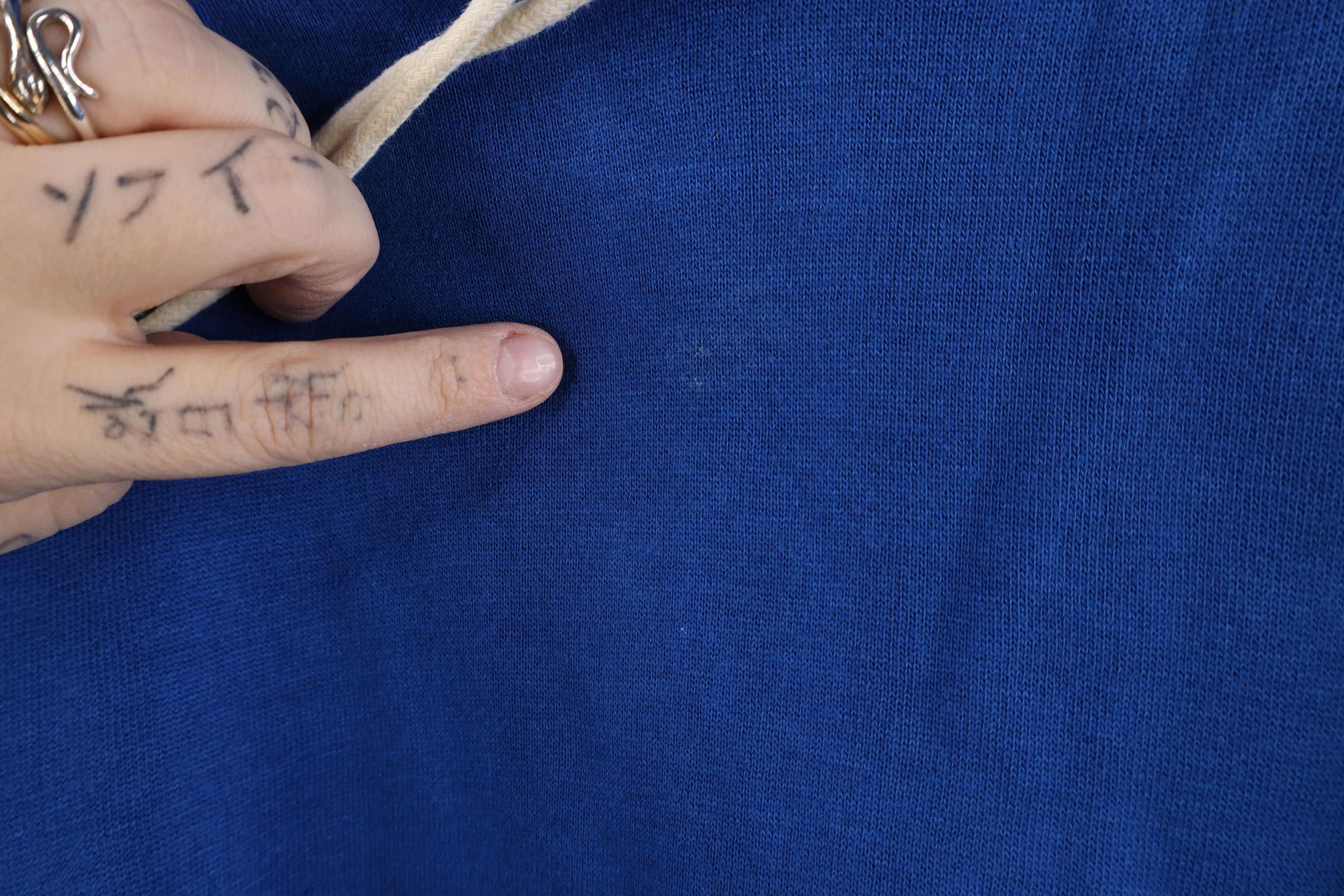 Vintage Vintage 70s 80s Streetwear Hoodie Sweatshirt Royal Blue Size US M / EU 48-50 / 2 - 7 Thumbnail