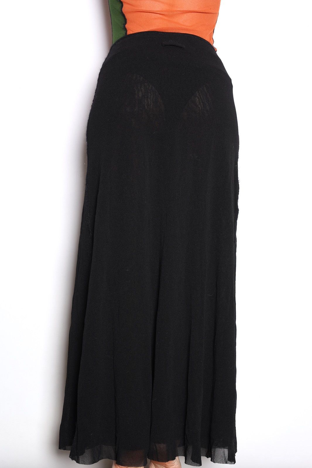 Jean Paul Gaultier Jean Paul Gaultier Vintage Mesh Maxi Long Skirt Black Size 27" / US 4 / IT 40 - 5 Thumbnail