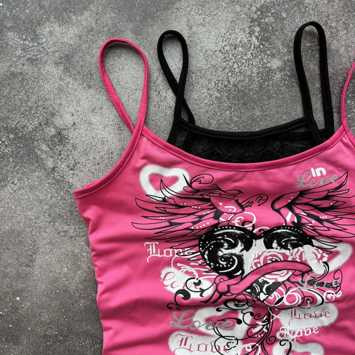 Hysteric Glamour 2000’s Aesthetic Y2K Emo Goth Vibe Lace Tank Top Size M / US 6-8 / IT 42-44 - 3 Thumbnail