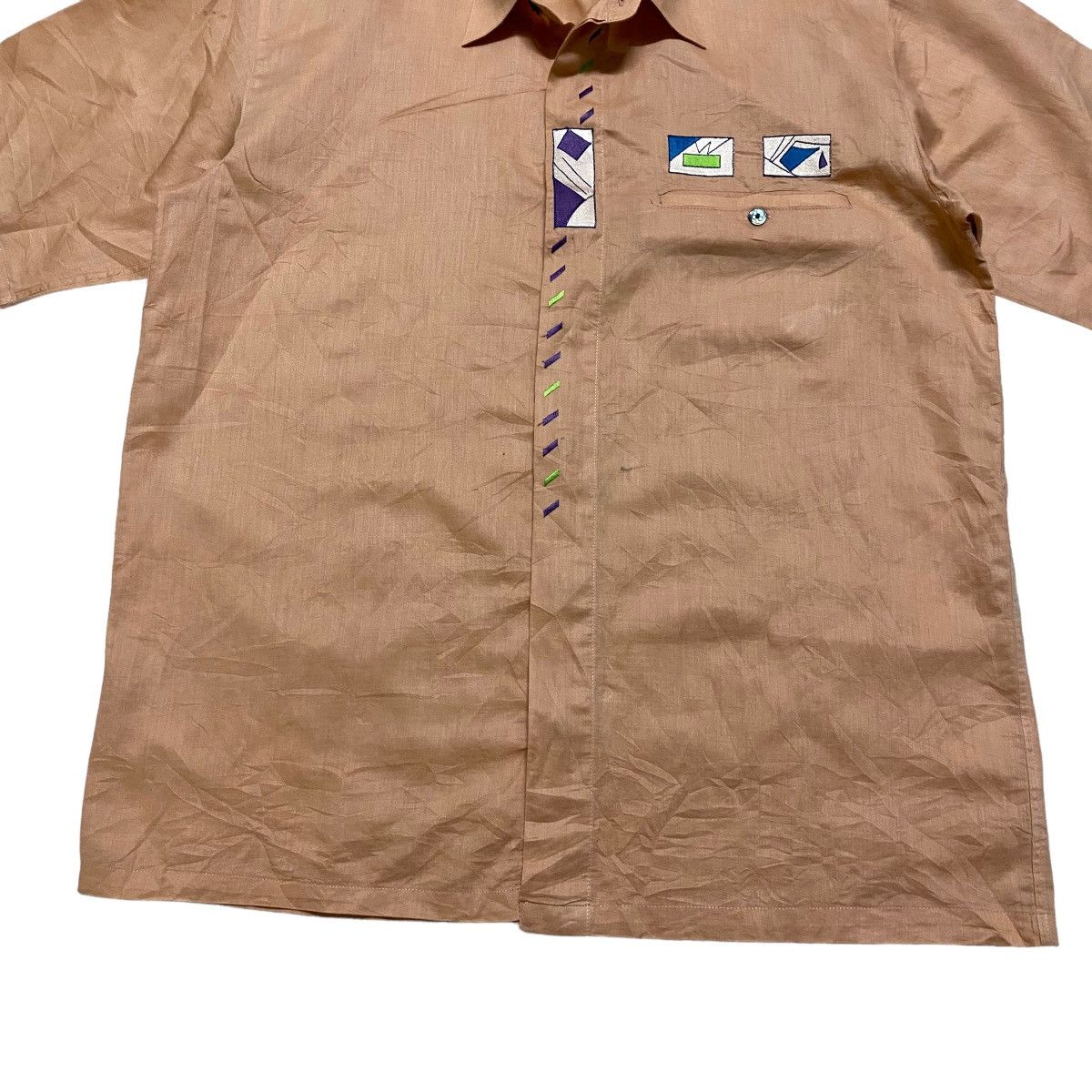 Balenciaga Vintage Balenciaga Linen Shirt Button Up Size US M / EU 48-50 / 2 - 10 Thumbnail
