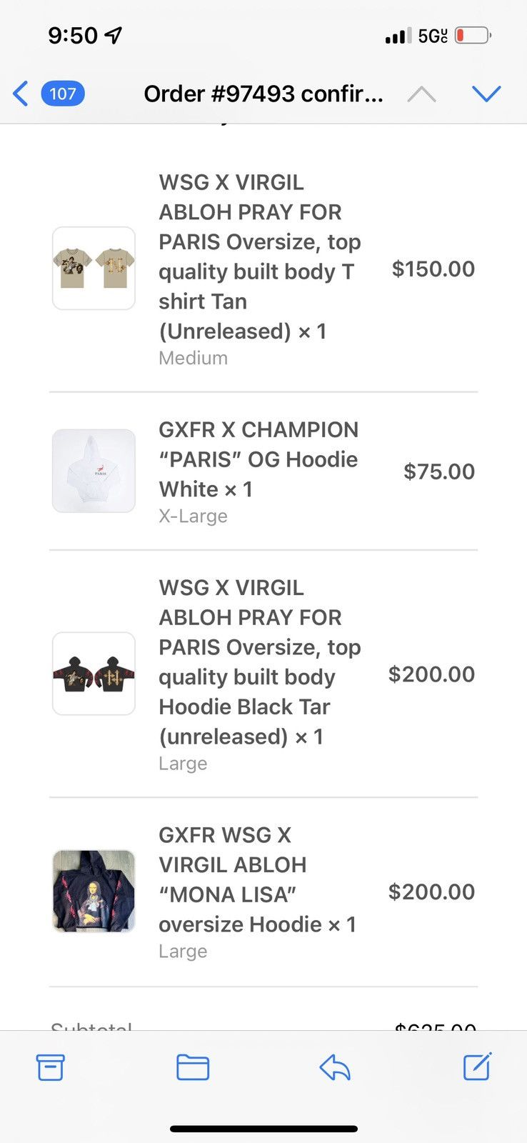 Other GXFR Westside Gunn Virgil Abloh Paris black tar hoodie Size US L / EU 52-54 / 3 - 3 Thumbnail