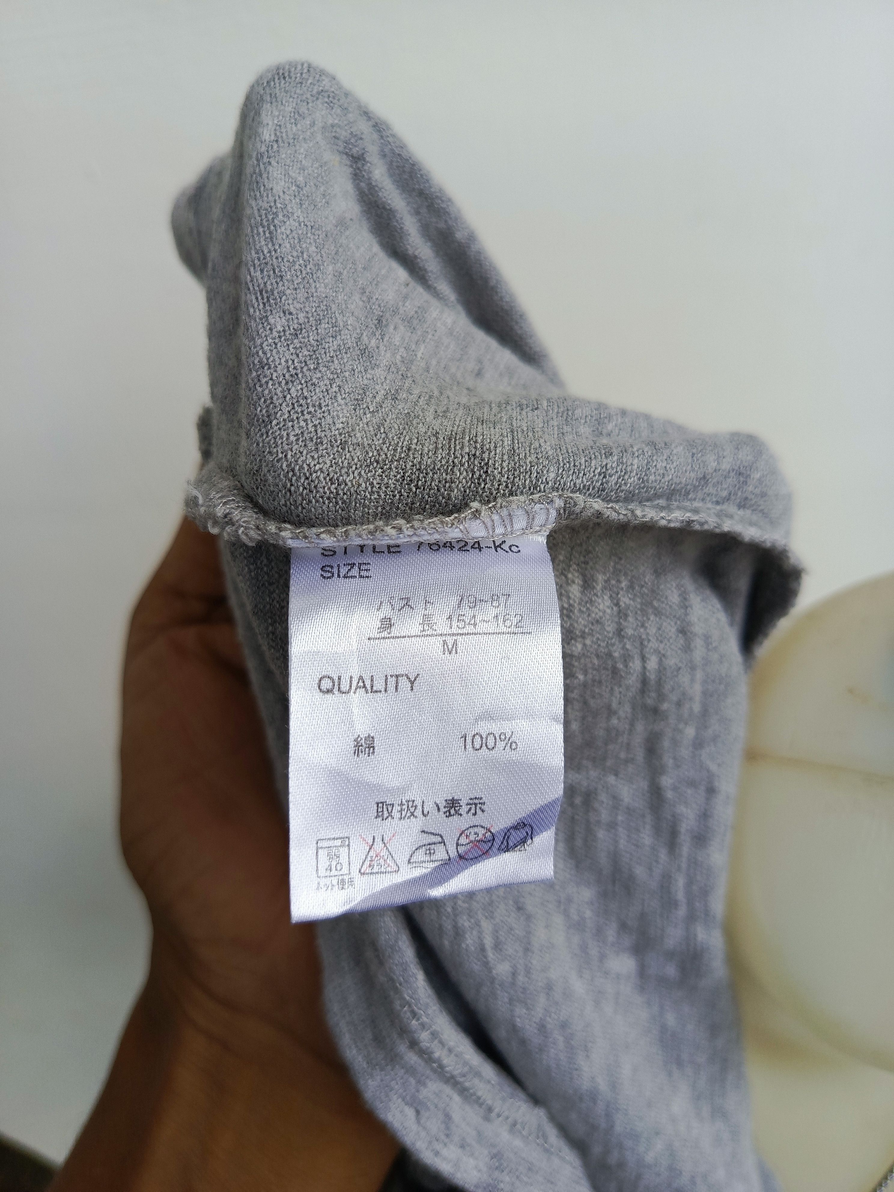 Japanese Brand Space Opera Vigor Emotion Grey T-Shirt Size M / US 6-8 / IT 42-44 - 7 Thumbnail