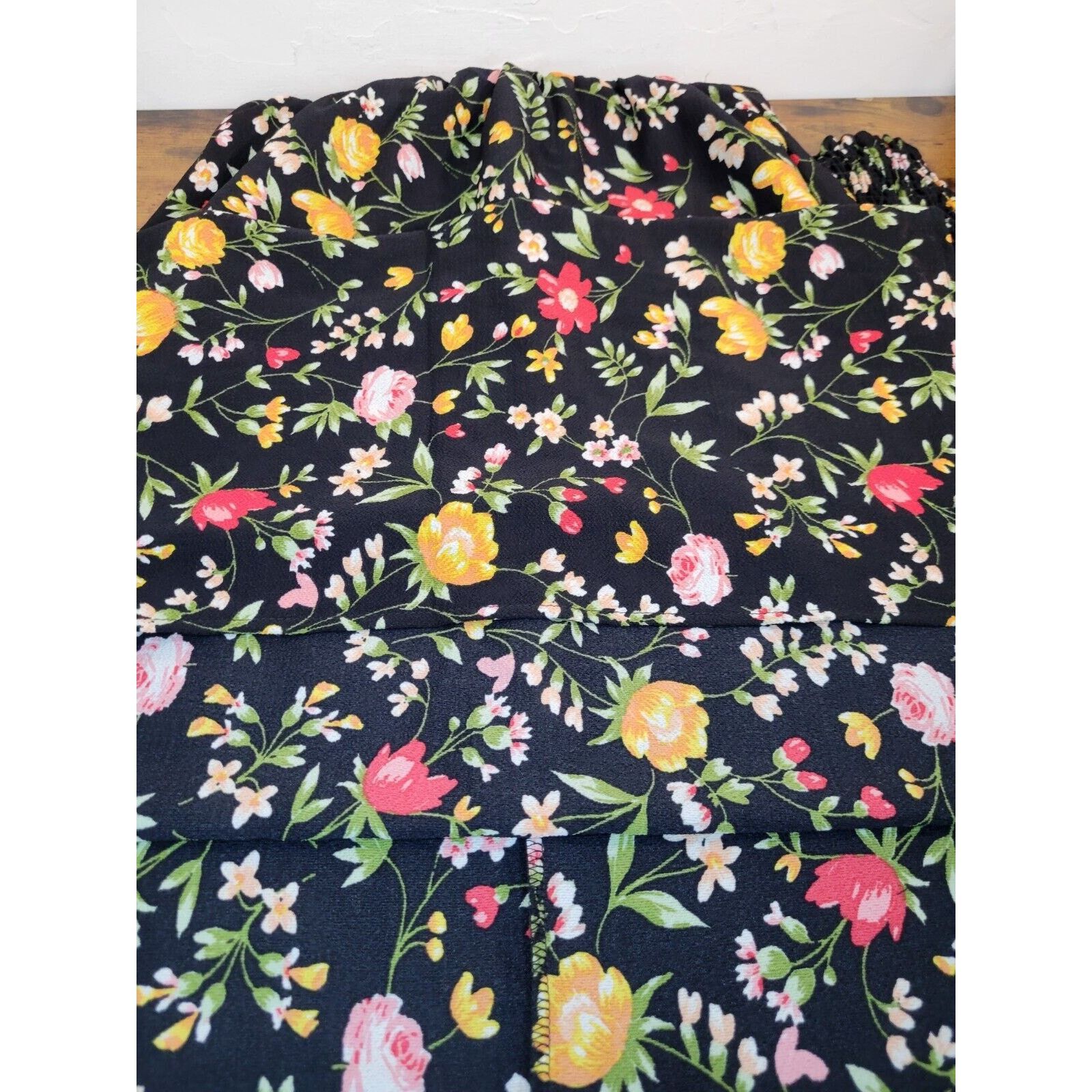 rue21 Rue21 Small S Black Long Floral Dress Gothic Ruffled Hipster Size S / US 4 / IT 40 - 4 Thumbnail