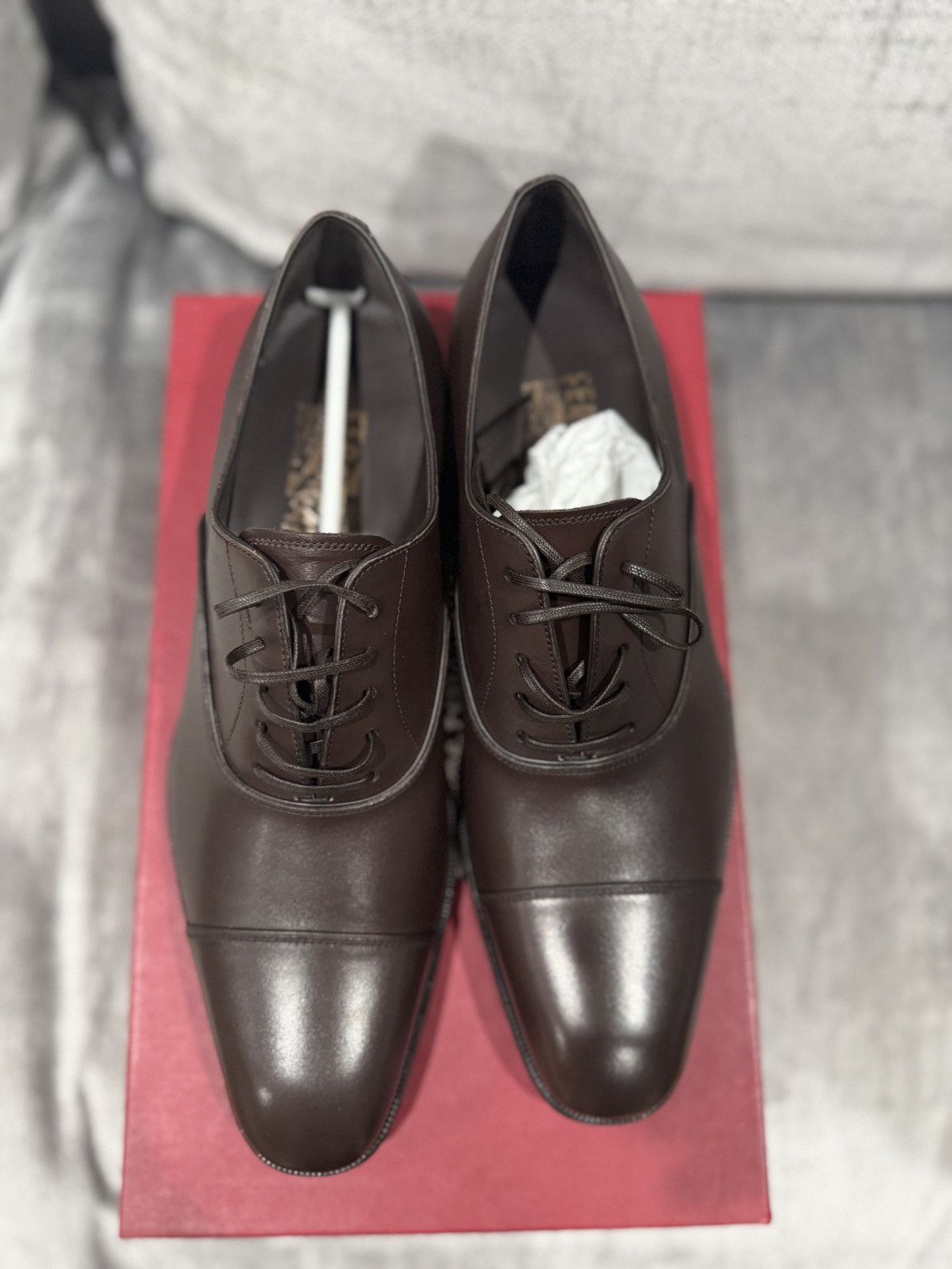 Salvatore Ferragamo Salvatore Ferragamo Luce (Auburn Calf) Oxford sz. 8.5D Size US 8.5 / EU 41-42 - 5 Thumbnail