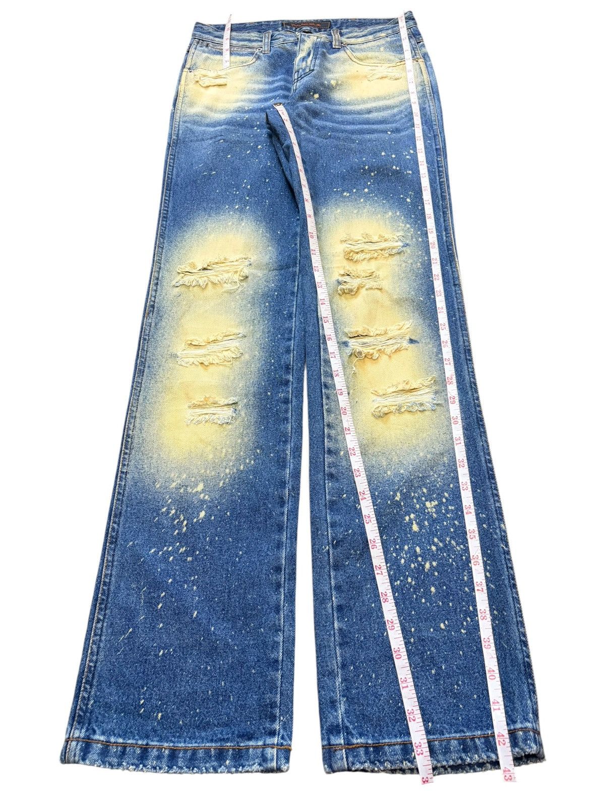 Dsquared2 Vintage Japanese Brand Rusty Mud Wash Distressed Jeans Size 28" / US 6 / IT 42 - 7 Thumbnail