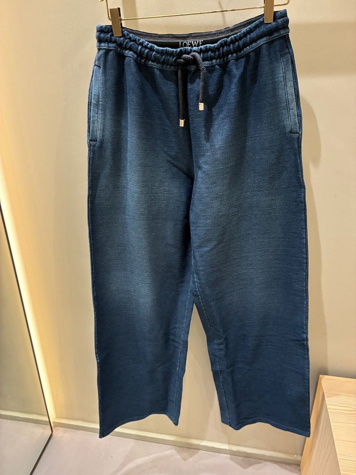 Loewe o1in1g0426 Drawstring Trouser in Blue Size US 36 / EU 52 - 1 Thumbnail