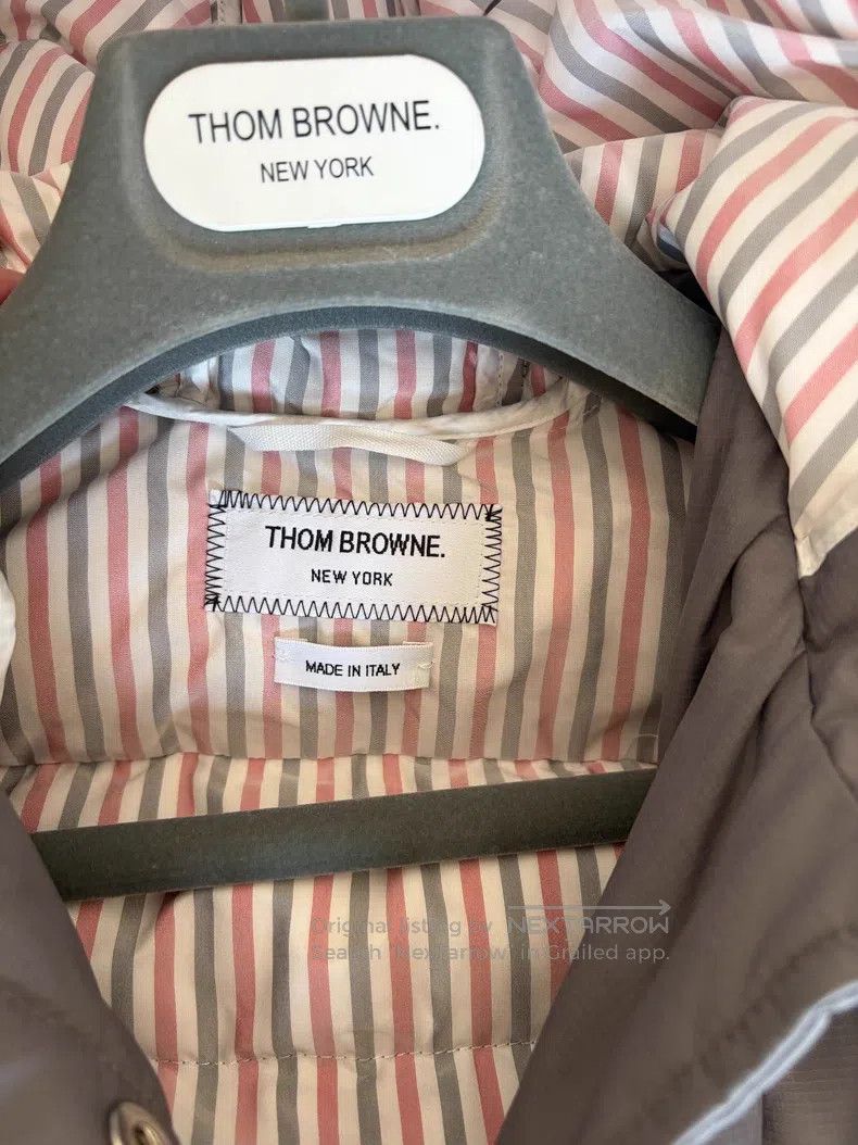 Thom Browne Thom Browne Gray Long Hooded Down Jacket Size M / US 6-8 / IT 42-44 - 3 Thumbnail